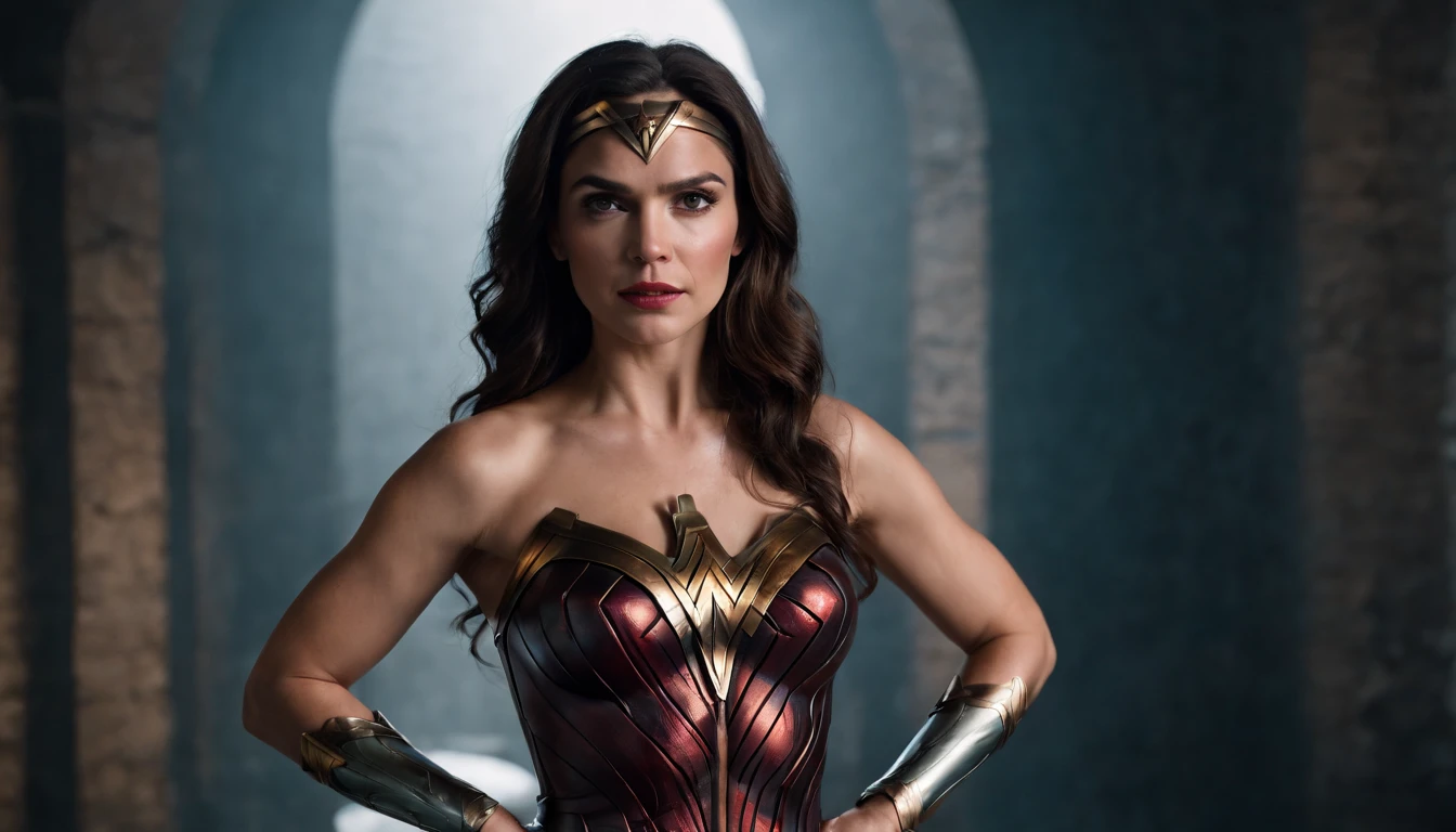 Nudes wonder woman in medieval times era in ultra high detail 8k