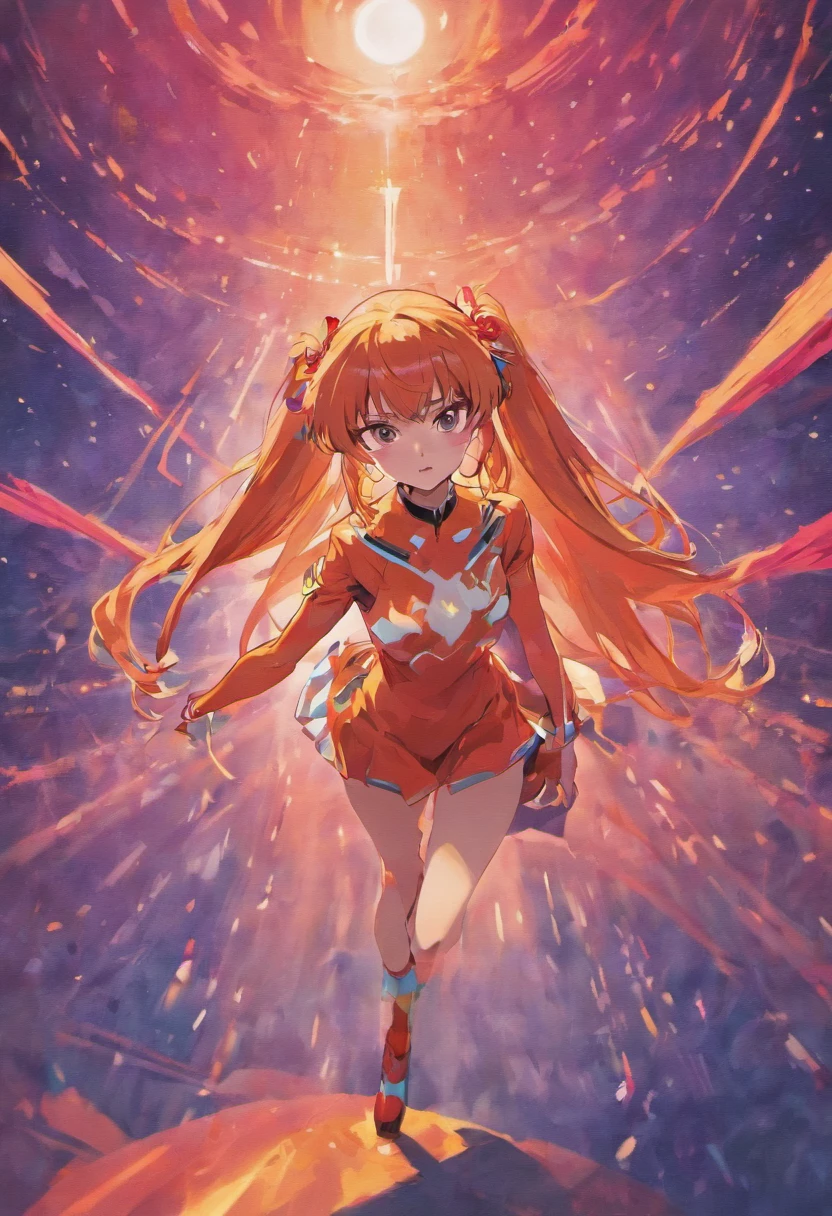 Asuka Langley Sōryū in 80s style