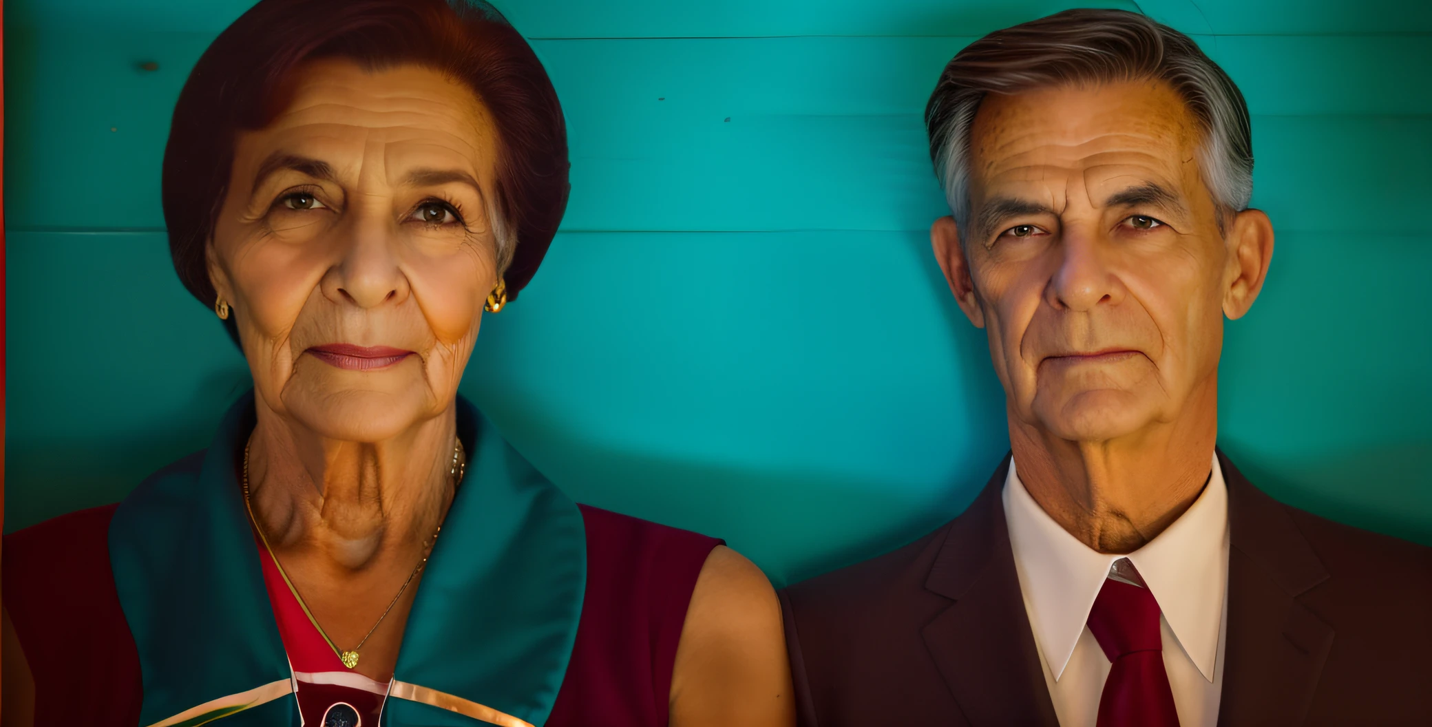 Mulher e homem, foto de casal, 50 anos, realista, foto profissional, 8k, detalhada,