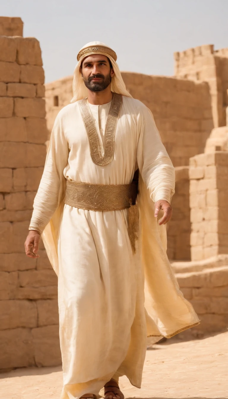 Ninrod is a legendary figure that appears in biblical tradition and some other ancient scriptures and mythologies. His physical description, clothing and scenario of the time vary depending on sources and interpretations, as he is more a mythological figure than a historic person with precise details about his appearance and clothes.
Ninrod is mentioned in the Bible in the Old Testament, specifically in the book of Genesis, and is usually associated with the construction of the Tower of Babel. The Bible does not provide a detailed description of its physical appearance, clothing or environment, focusing more on its actions and building the Tower of Babel. However, according to some traditional and mythological interpretations, Ninrod is often represented as a powerful and influential man of antiquity.
If we consider artistic and literary interpretations, Ninrod is often portrayed wearing typical clothing of Mesopotamia and the Babylon region, which was a center of civilization at the time. These clothes may include long tunics, leather sandals and other antiquity fashion accessories.
The scenario of the Ninrod season is usually associated with the period after the flood, according to the biblical narrative. Therefore, he would have lived in an old age, where societies were beginning to rise after the flood catastrophe and develop cities and monumental structures.
It is noteworthy that Ninrod is a figure wrapped in legends and myths, and its historical existence is widely debated. Much of the information about it comes from ancient religious and mythological traditions, making it difficult to describe their physical appearance and historical context.