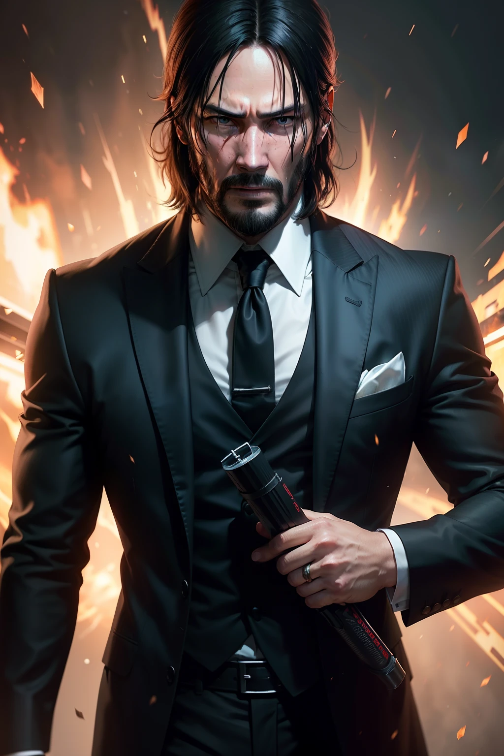John Wick turning Super Saiyan