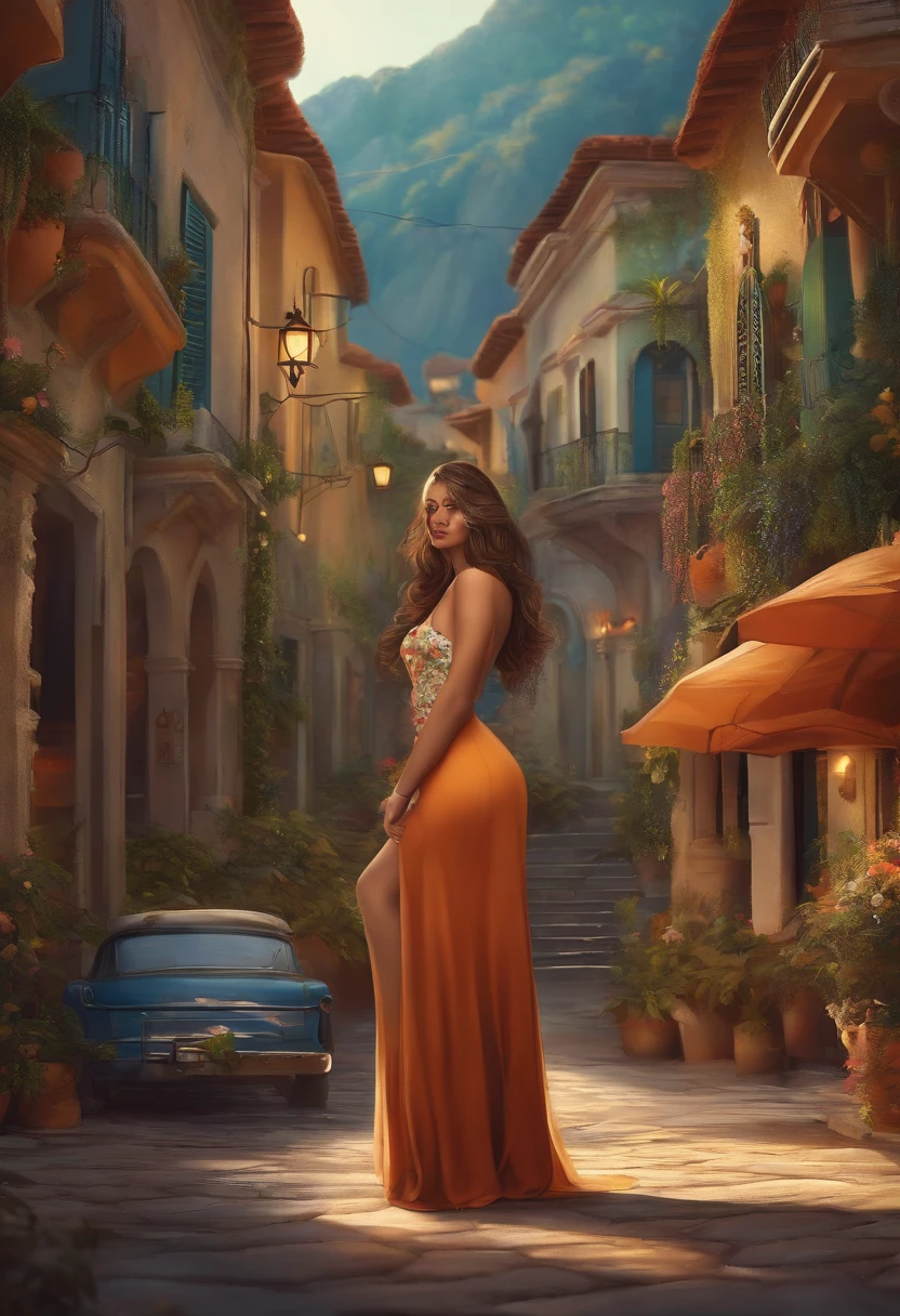 (art inspired in juan gimenez). oil painting)