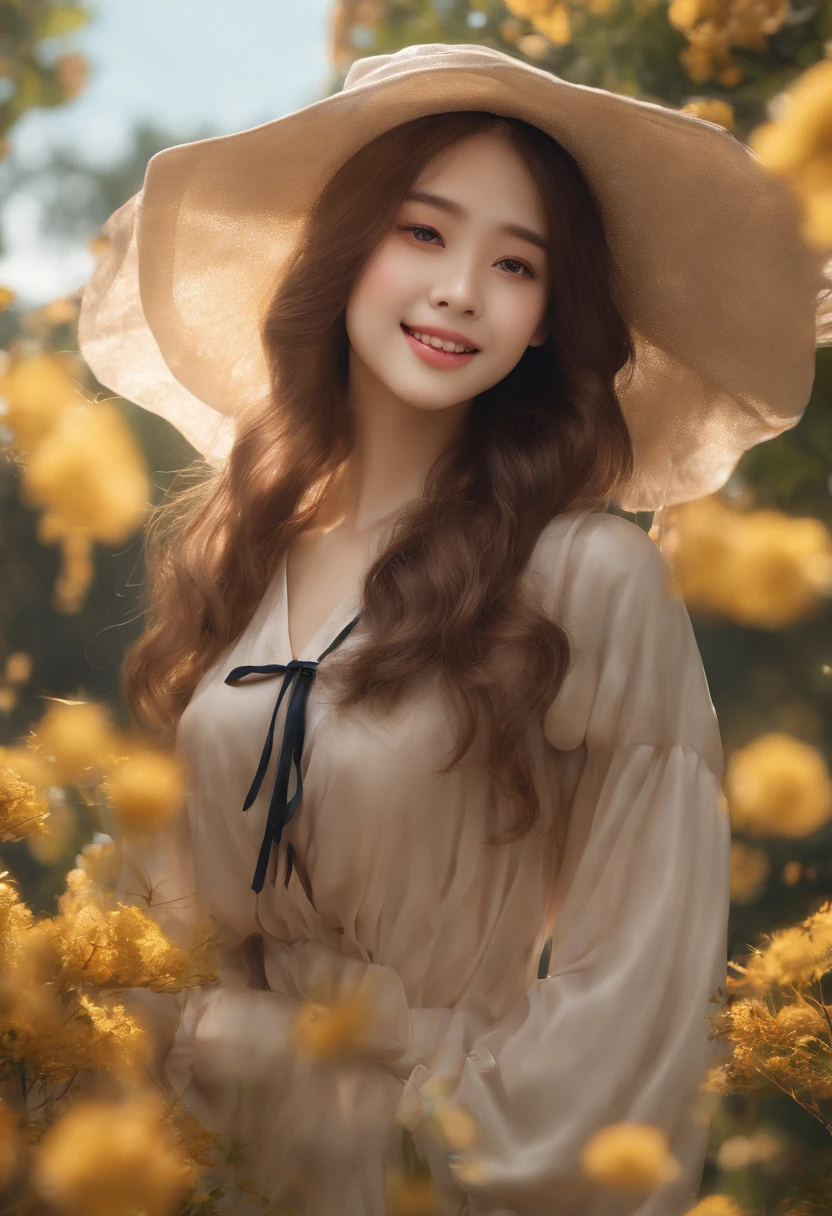 (8k, top-quality, masterpiece:1.2), (realisitic, Photorealsitic:1.37), ultra-detailliert, One Girl,cute little, 独奏,Beautiful detailed sky,date,(Nasal blush),(a smile:1.15),(a closed mouth)tiny chest、beatiful detailed eyes、(length hair: 1.2)、Floating Hair NovaFrogStyle、The upper part of the body、All Nude