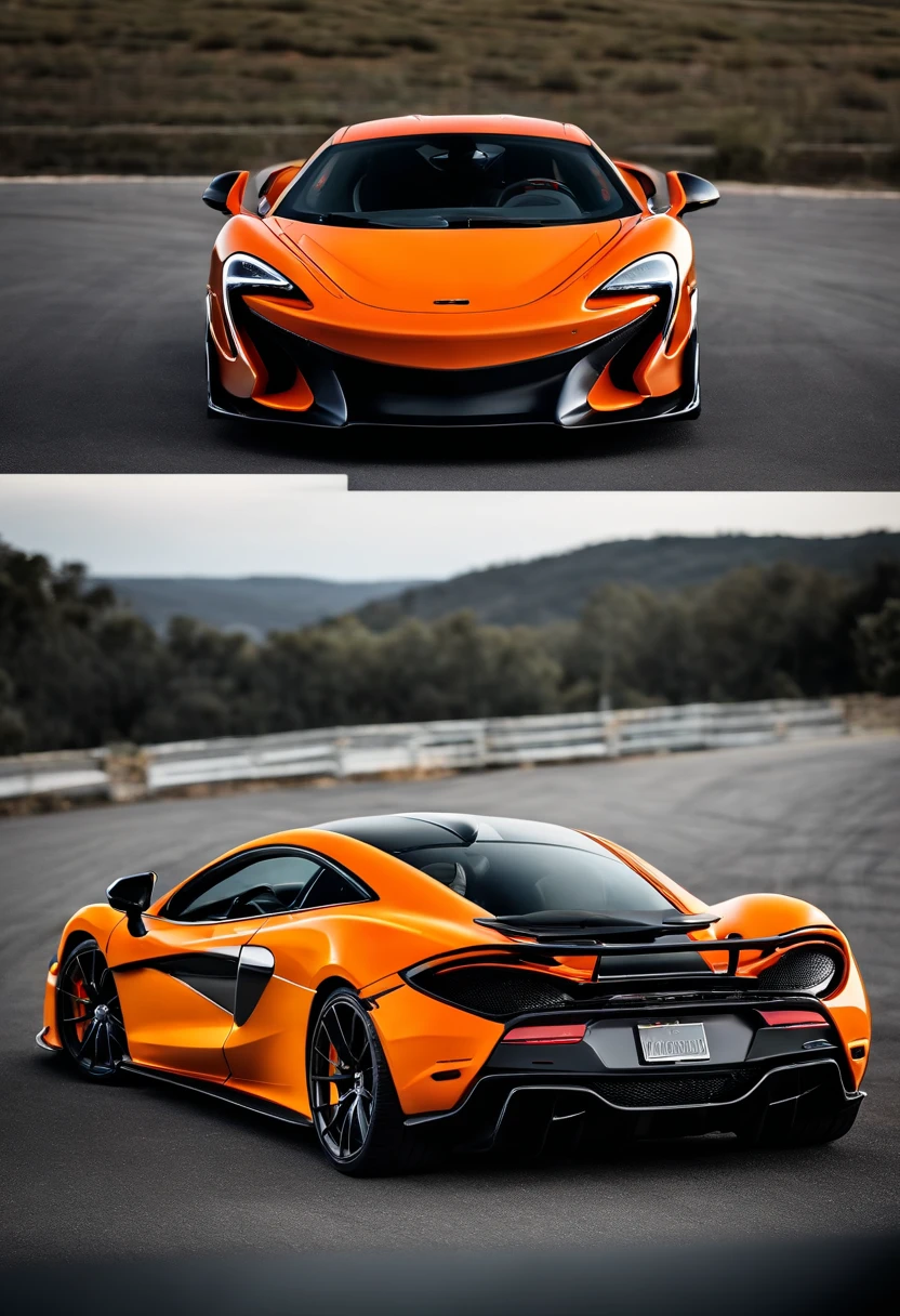mclaren 600LT, side view, in the style of hasselblad 1600f, contoured shading, single object, dramatic lighting, dark palette --ar 9:18 --s 750