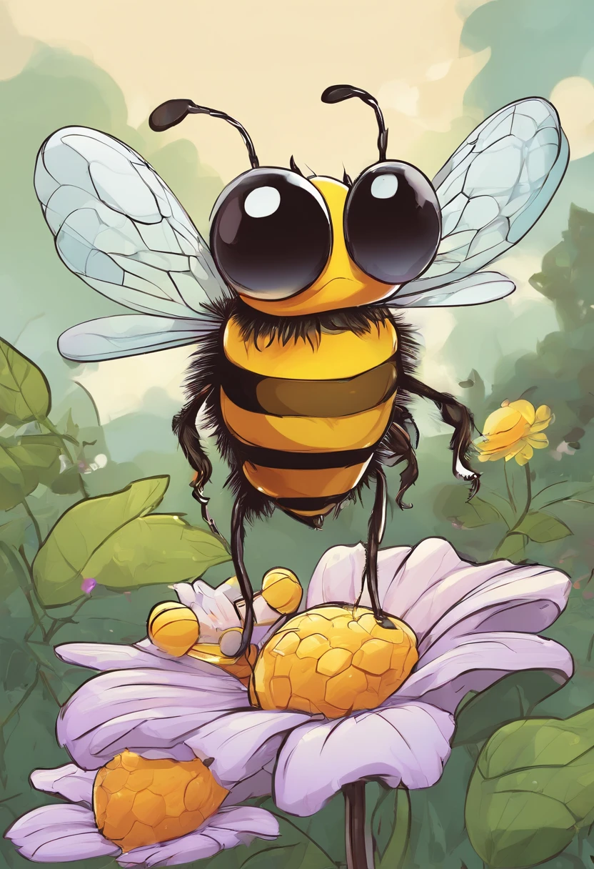 A cartoon bee with honey and a heart, Abelha feliz, Abelhas, (abelha), colmeia de mel e abelhas, mel, vestindo mel, feito de abelhas, que!, mel pingando, abelha, abelha grande, feito de mel, pingando mel, 🐿🍸🍋, 🪔 🎨;🌞🌄, abelhas cobrindo todo o corpo