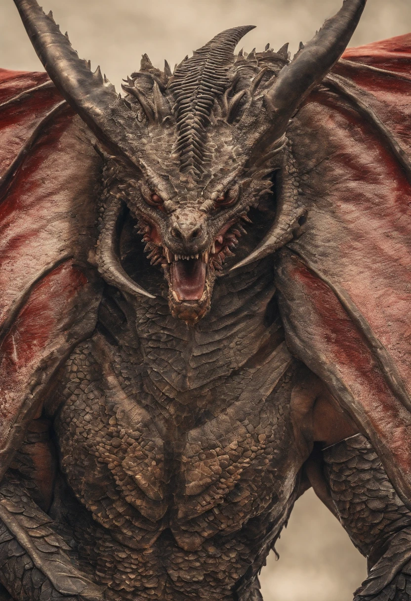 Dragon celestial dorado con ojos penetrantes de color rojo,primer plano soltando fuego de sangre por la nariz,escamas bulumetricas,alta calidad,8k,muchos detalles,paticulas de fuego,alas,4patas,garraz manchadas,oro,peligro,fuego,dientes filosos,