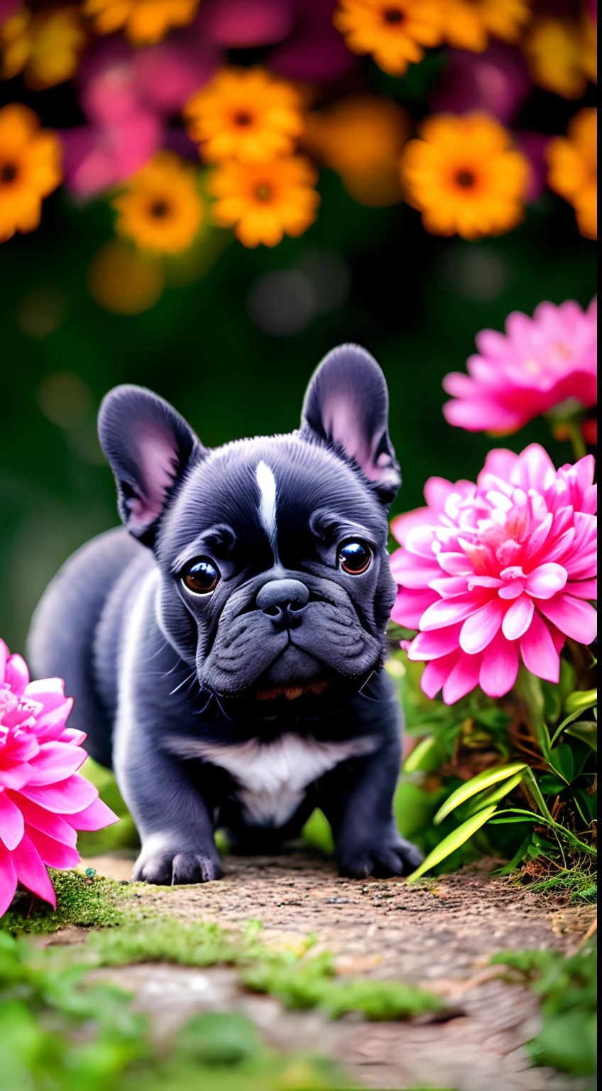 master part, best quality, alta qualidade, papel de parede 8k extremamente detalhado por unidade CG, Uma cena encantadora e sonhadora de uma floresta de fantasia, Add a French Bulldog Cub Making Friends with Three Ants, uma borboleta e um grilo, with tall trees, cogumelos brilhantes e vales de fadas escondidos, creating a sense of mystique and enchantment, Artistic Season, digital illustation, intrincado, trend, pastel hues, oil painting, award-winning photography, Bokeh, profundidade de campo, HDR, flor, chromatic aberration, fotorrealista, extremamente detalhado, trending on ArtStation, trending in cgsociety, intrincado, High detail, Dramatic, Arte no meio da jornada