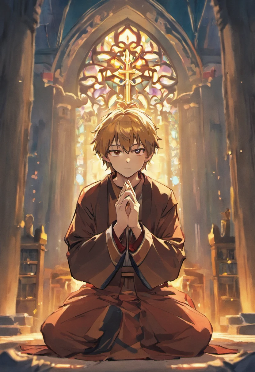 man praying