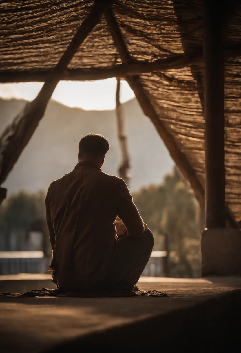 man praying