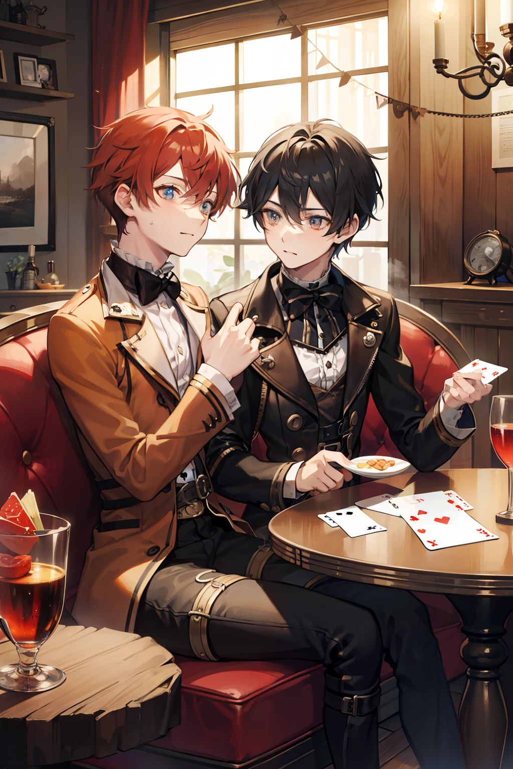 Play cards with friends plush furnishings male people twinks {{ember}} steampunc
