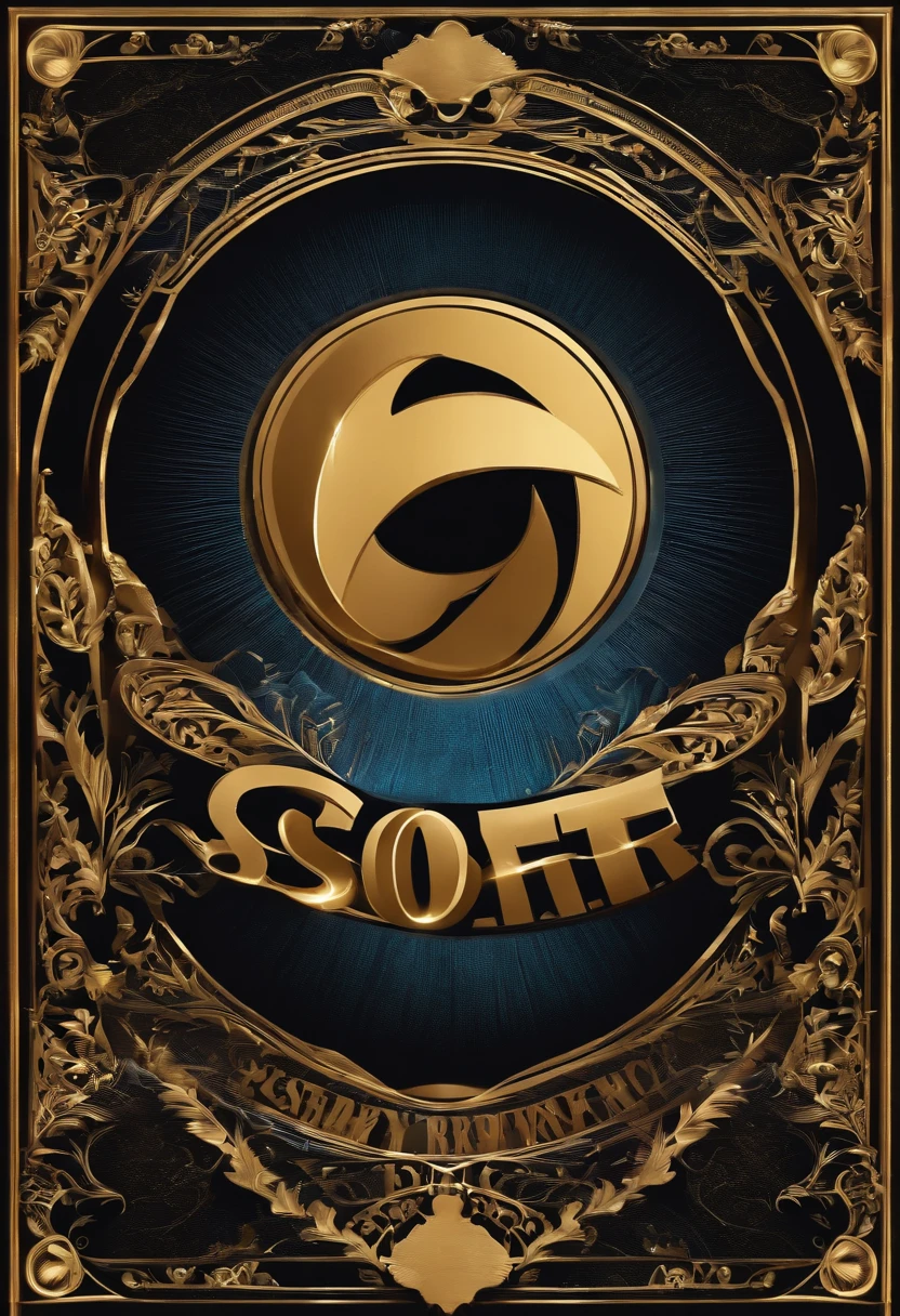 A flashy logo for a press that is called Ssoft put rh characteristic
