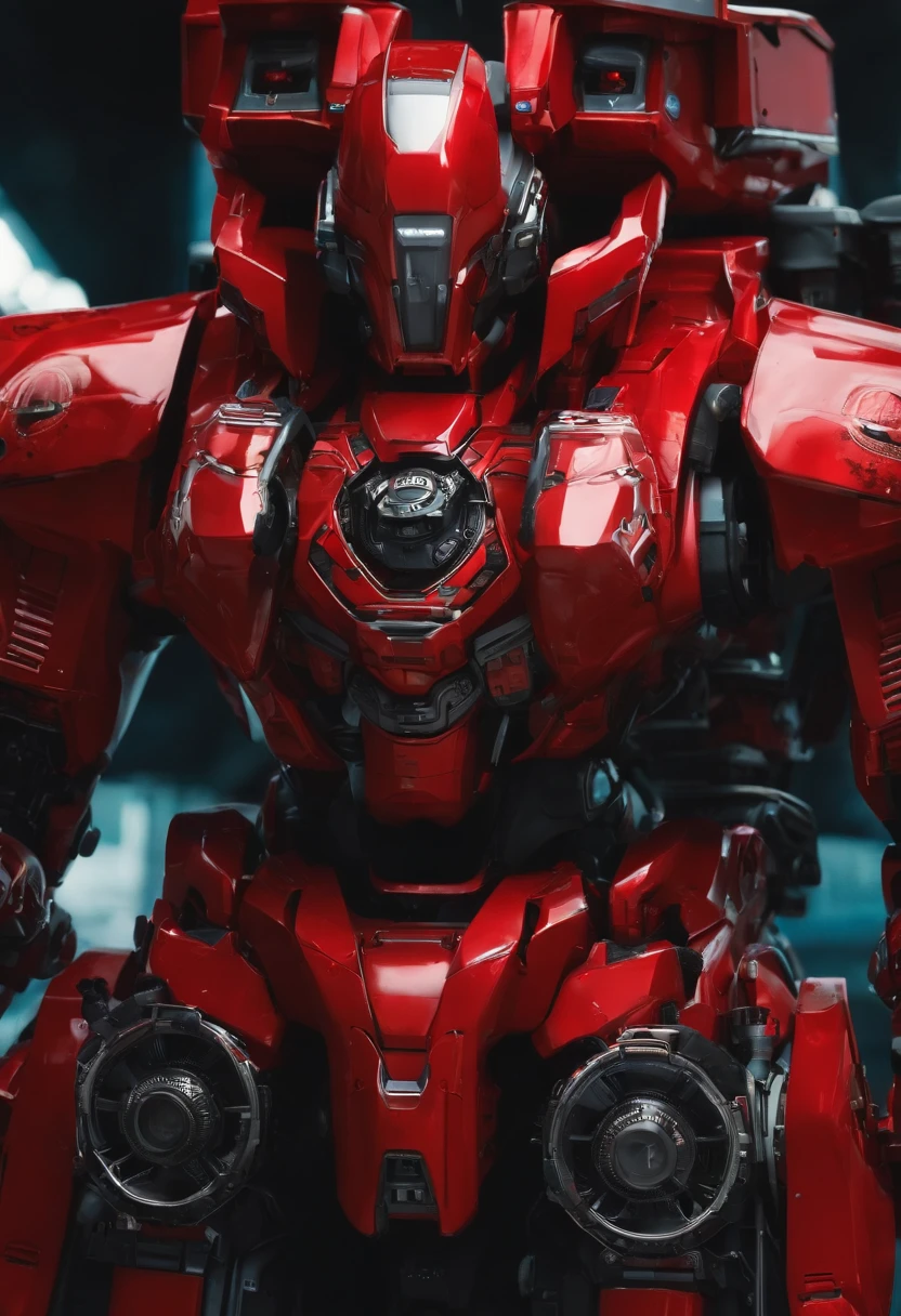 Mecha vermelho de 15 metros com 12 de toneladas