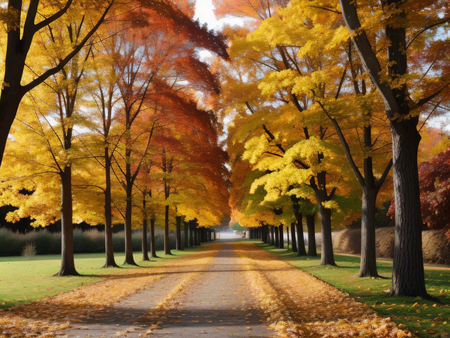 background of varied autumn leavesç