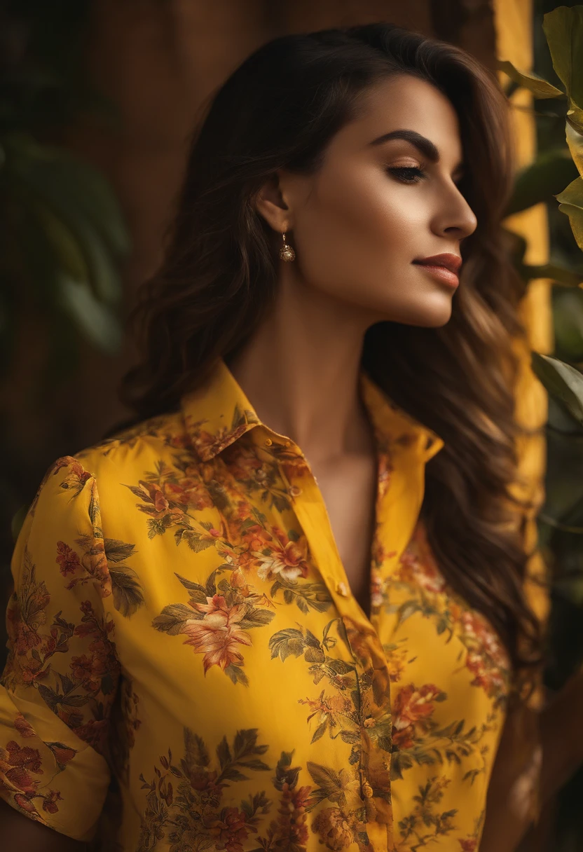 camisa amarela escura (para colocar estampa)