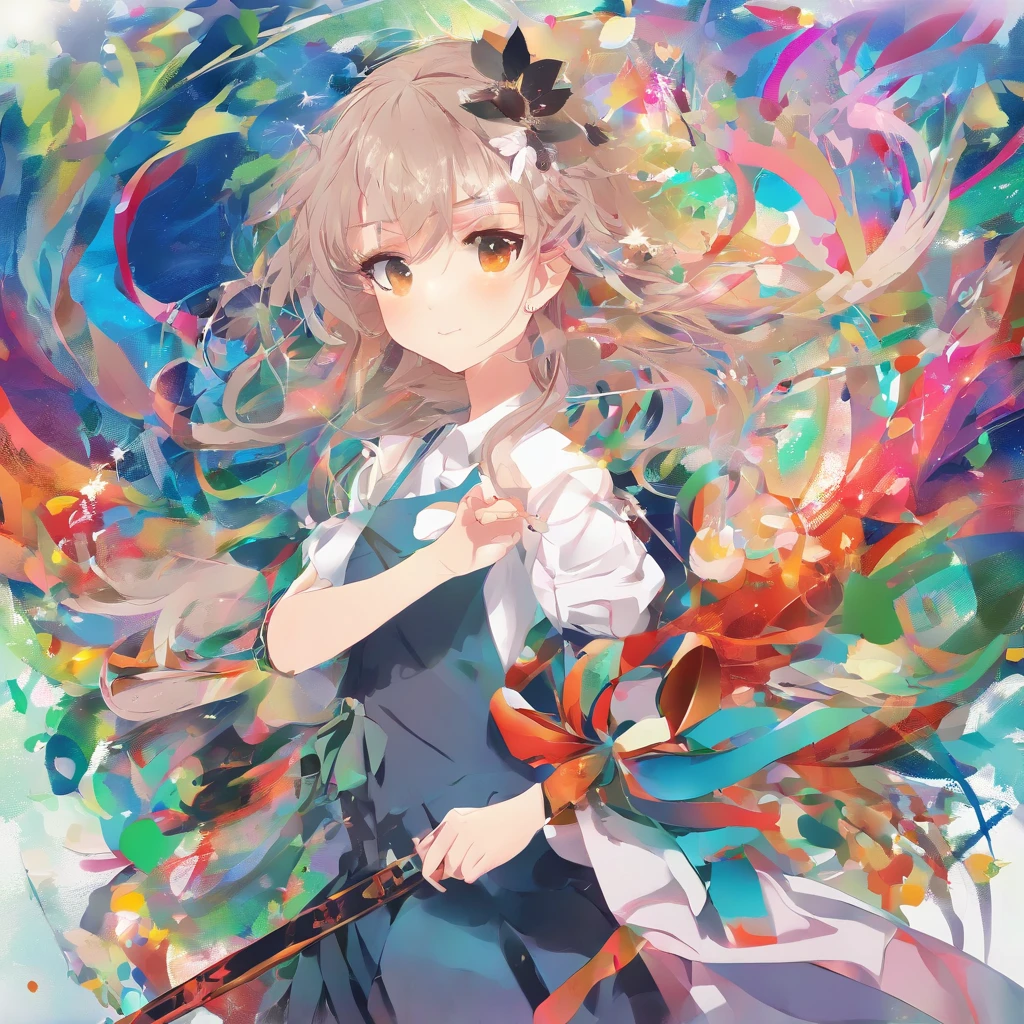 (arte digital), (Arte Pop), (arte fenomenal), (lindo desinger+Qualidade extrema:1.4), (HDR+), pintura de luz, cores vibrantes, arte da obra-prima, um com olhos multicoloridos, com cores diferentes, ambos com cores vibrantes, diferente, heterocromia, olhos destacados, cores diferentes, (Rustic background of Wlop's art scene:1.5)