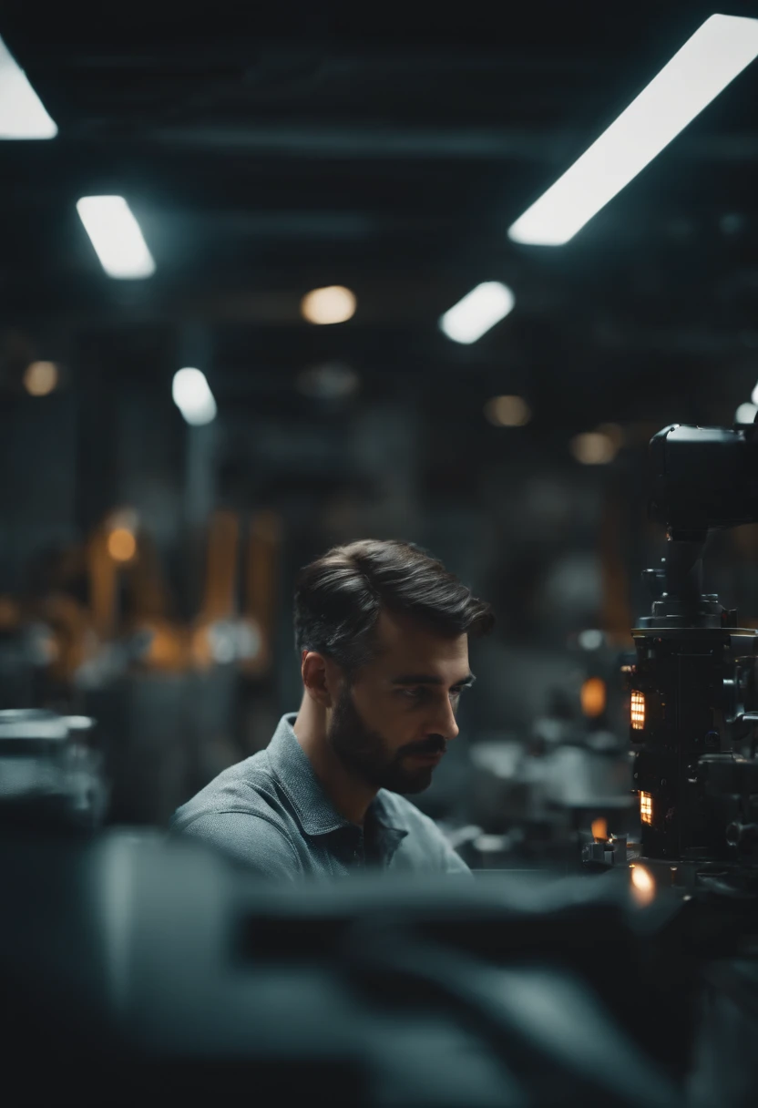 Retrato de um paiI need a futuristic picture about parts manufacturing