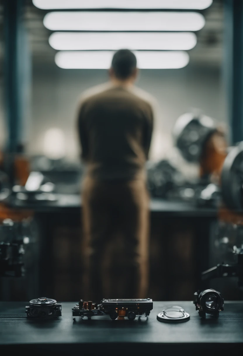 Retrato de um paiI need a futuristic picture about parts manufacturing