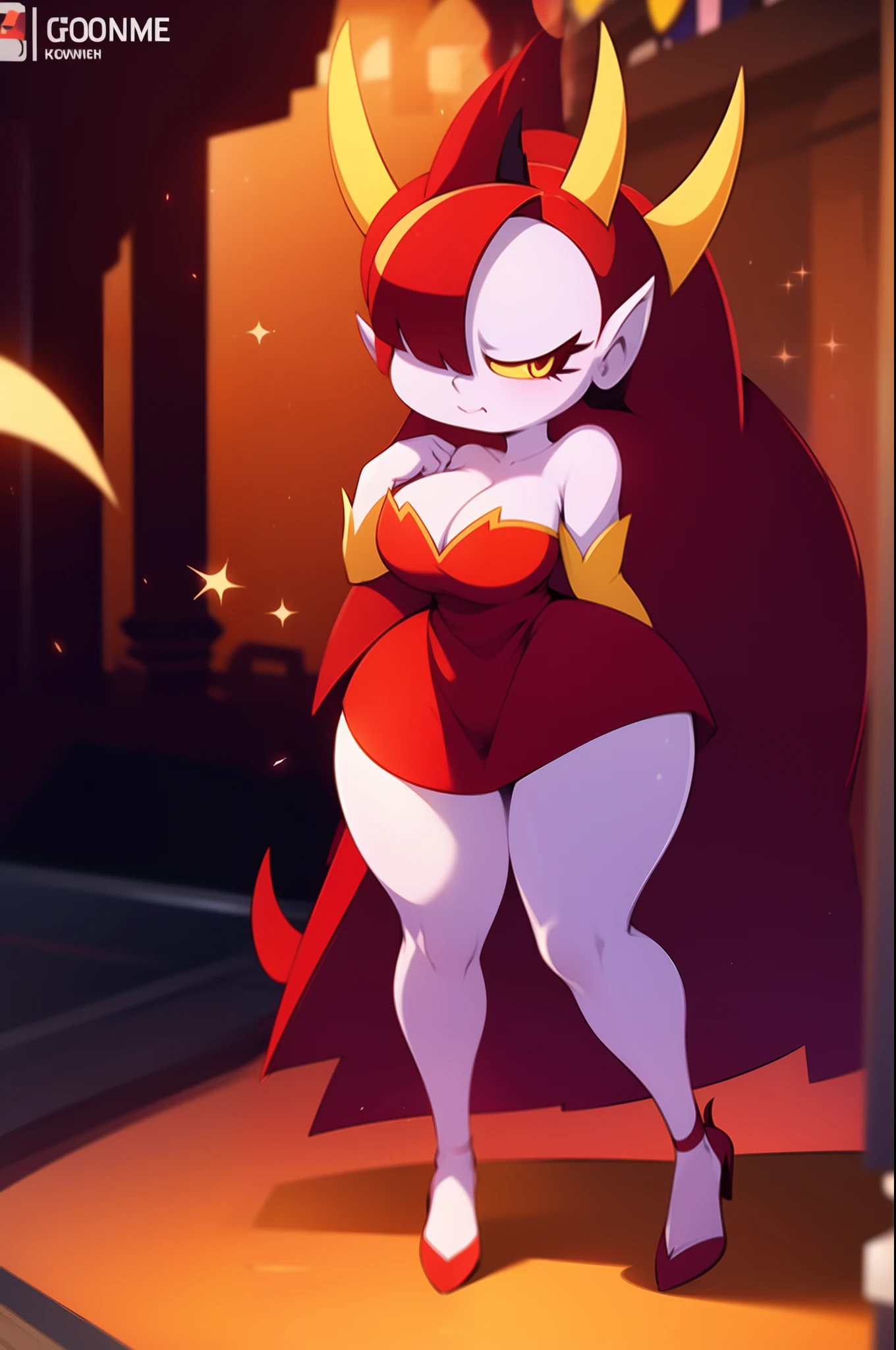 hekapoo, full body, dress