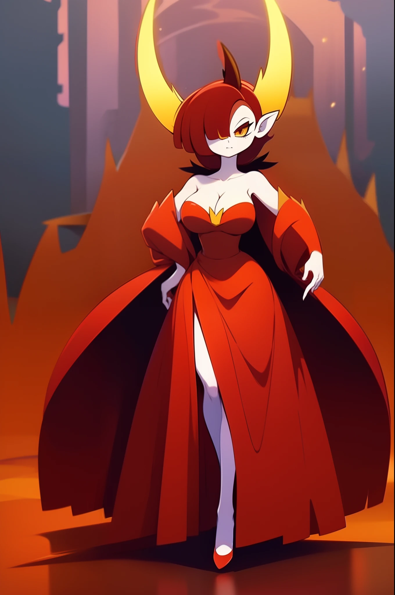 hekapoo, full body, dress,princess