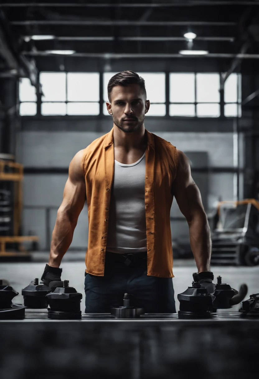 "Design a captivating cover image for an industry-leading company developing and manufacturing wear parts. A imagem deve transmitir a qualidade, durabilidade e confiabilidade dos produtos da empresa. Use elementos visuais que representem o slogan da empresa "Strength in each piece".
