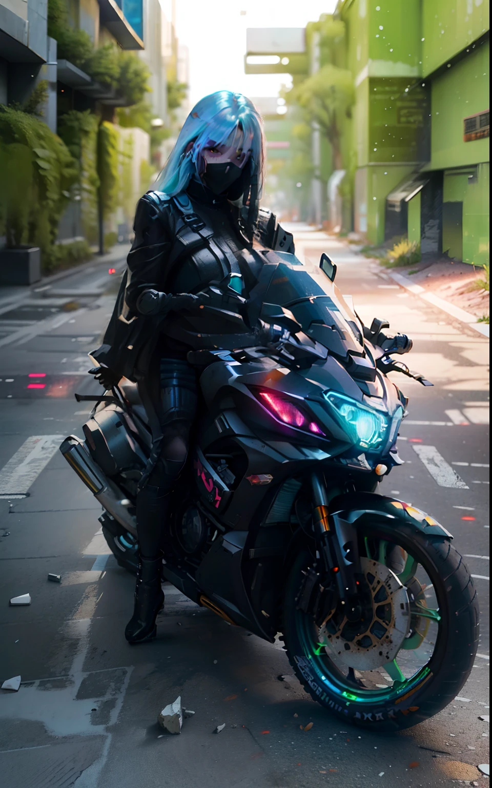 change background cyberpunk with war zone 4k