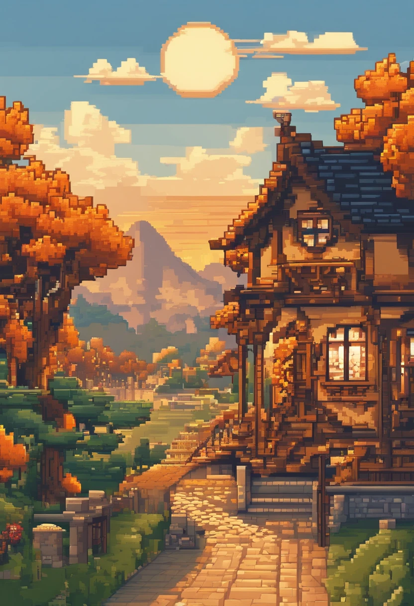 outdoor in the golden hour
Background village,
(fujifilm 16k) ,hyperrealistic, intricate detail, autolevel, dark, art nouveau, dramatic, desaturated, (expansive), intricate
