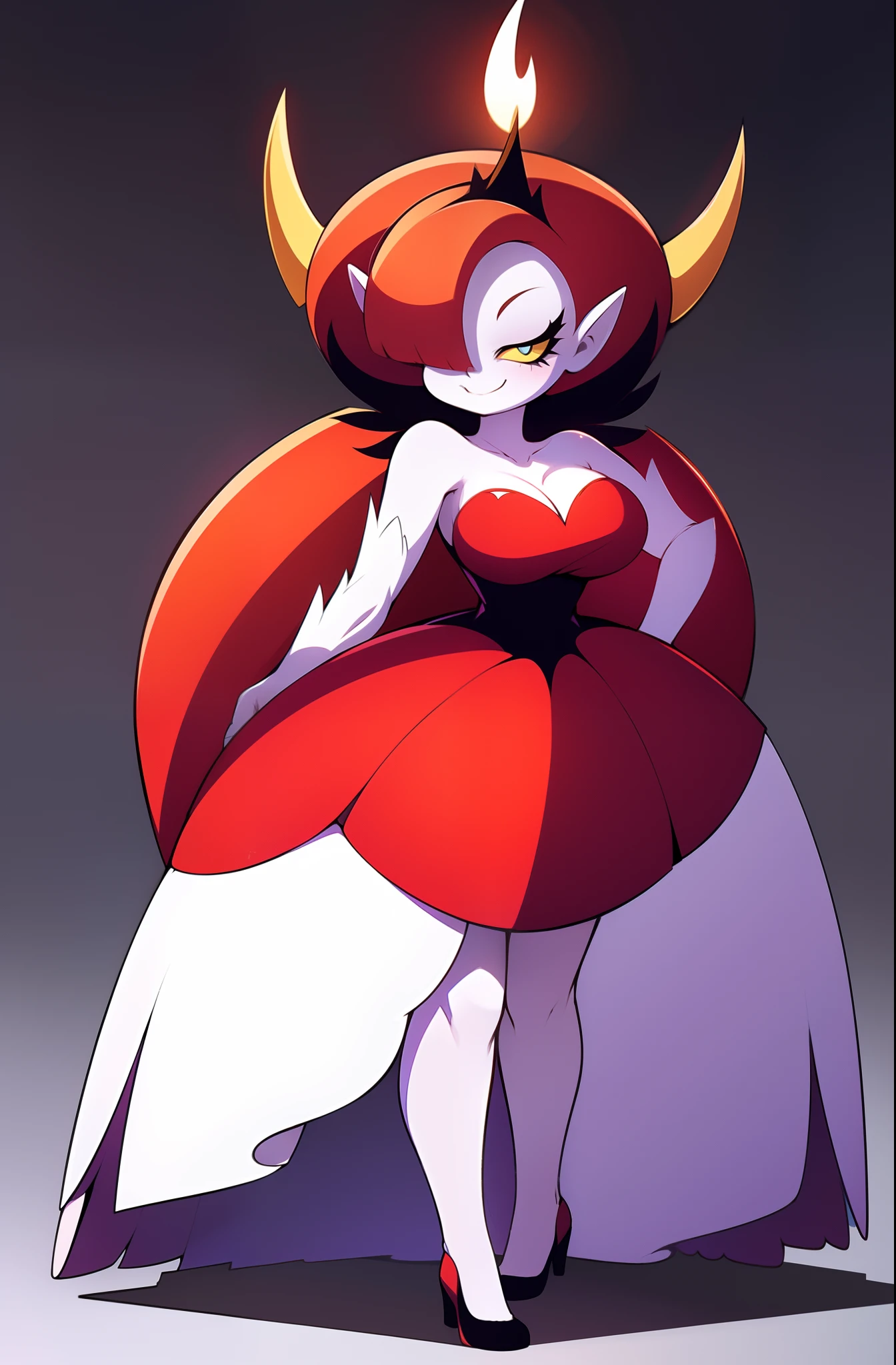 latias ,Anthro, big breasts, big tits, thin waist, big ass, pussy, thick thighs, bare feet, stand 