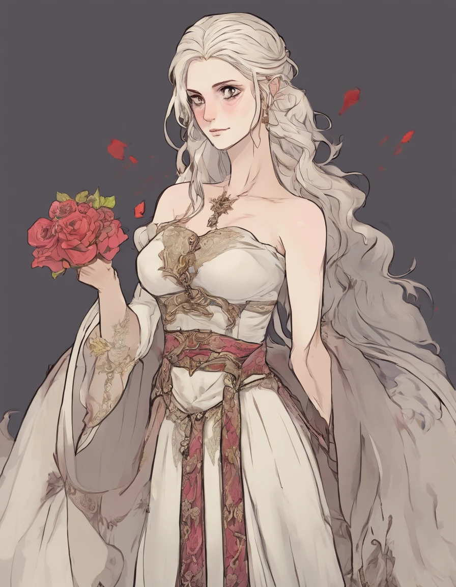 ((tmasterpiece)),(Best quality at best),(A half body),Facing the lens,(ultra intricately detailed),(Highest definition),(8K),(Clean lines),(Perfect facial features,Perfect flesh),(Peerless beauty),(super gigantic breasts),lich,A Necromancer,the witcher,whaite hair,Pitch-black eyes,The scholar,The robes of the deceased,face expressionless,Pale skin,medieval times,the witcher,The undead,disarray,unholy,In the grave,frotting,Dark style