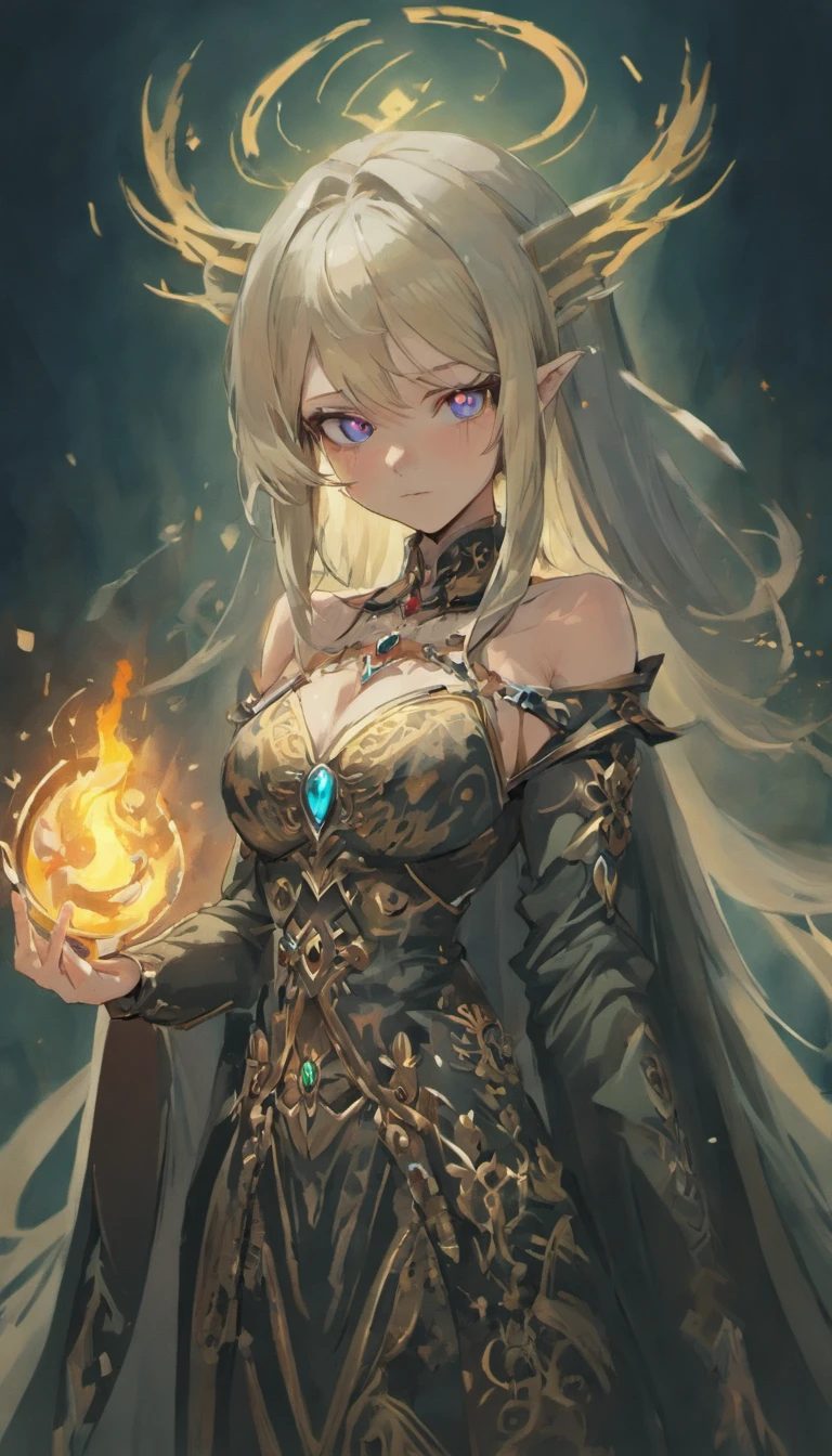 ((tmasterpiece)),(Best quality at best),(A half body),Facing the lens,(ultra intricately detailed),(Highest definition),(8K),(Clean lines),(Perfect facial features,Perfect flesh),(Peerless beauty),(super gigantic breasts),lich,A Necromancer,the witcher,whaite hair,Pitch-black eyes,The scholar,The robes of the deceased,face expressionless,Pale skin,medieval times,the witcher,The undead,disarray,unholy,In the grave,frotting,Dark style