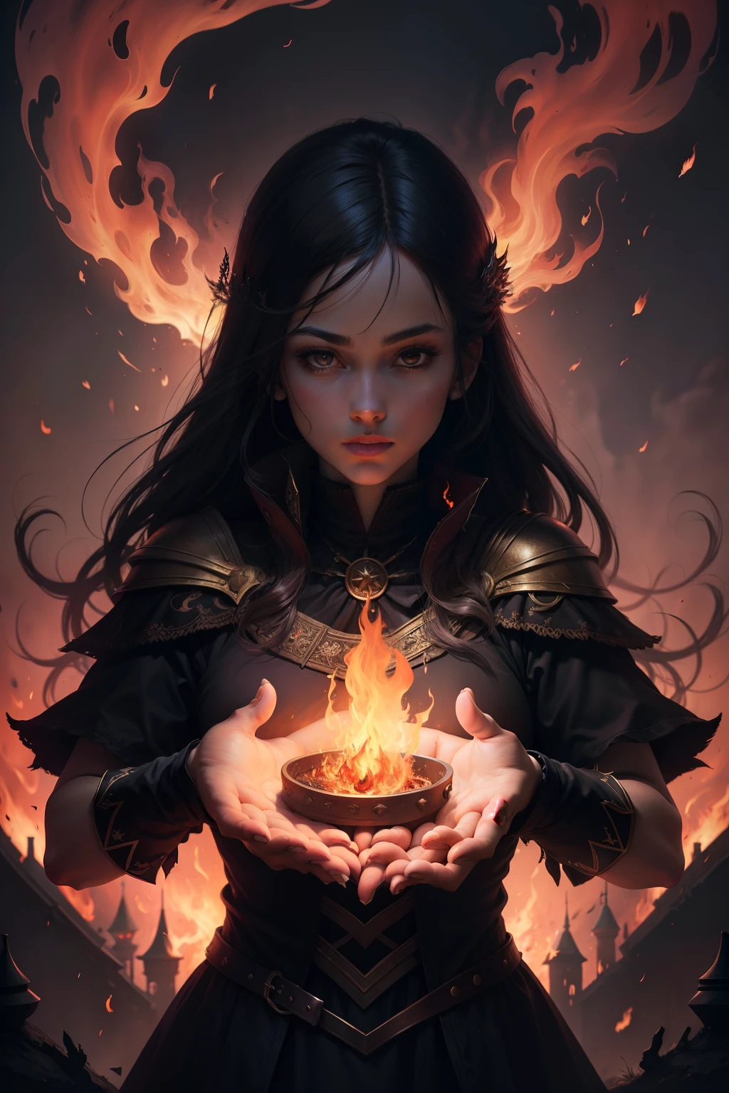 Flames and Dark Fantasy Magic