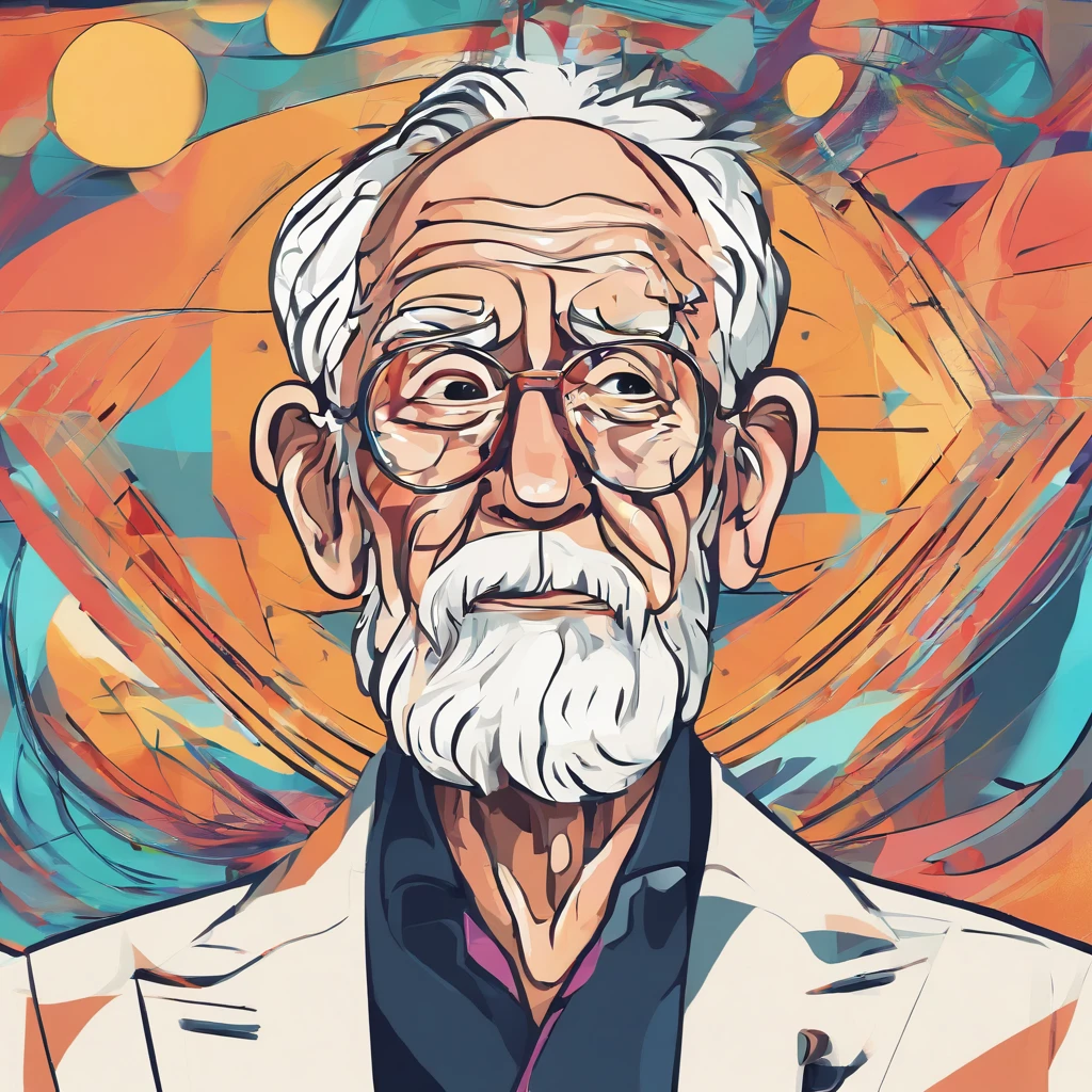 A full body view of old Man, He is Influencer, confidential posture, HD rendering, 8k resolution, highly detailed"