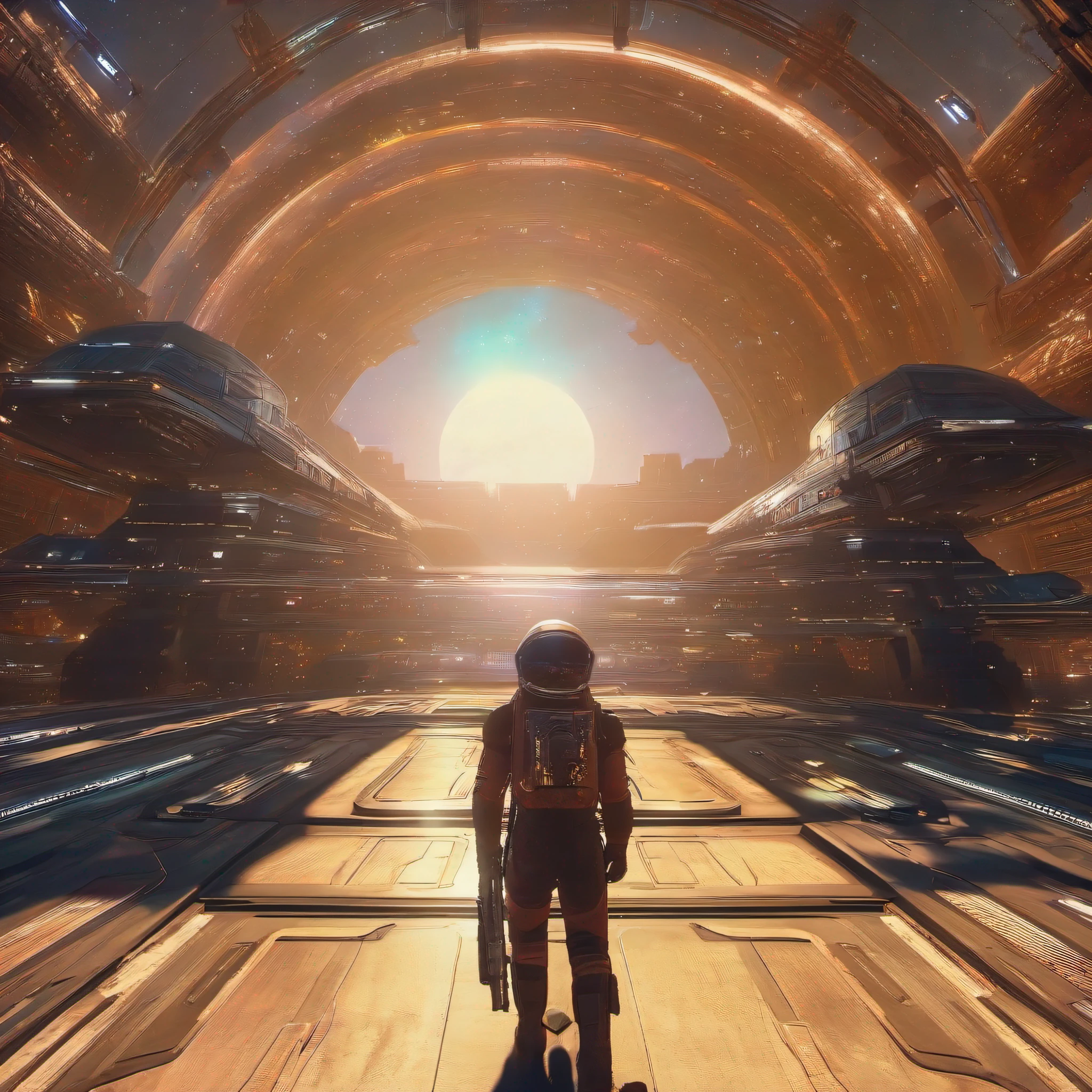starfield, bethesda game, brings a huge galaxy, intrincado detalhado, arte, Science fiction spacescapes, 8k, melhor qualidade, Obra-prima
