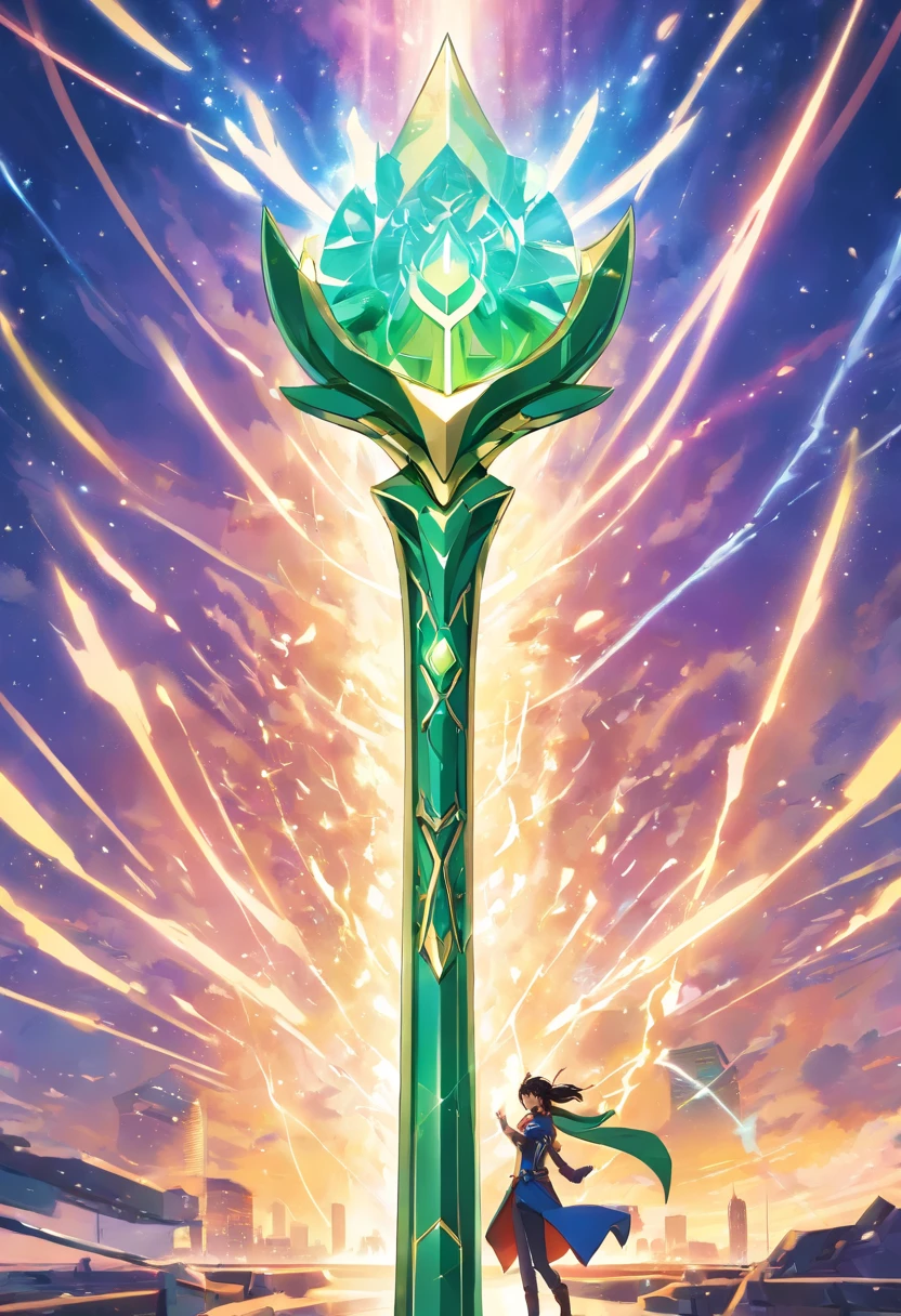 "a detailed illustration of Loki's mind control scepter, avengers