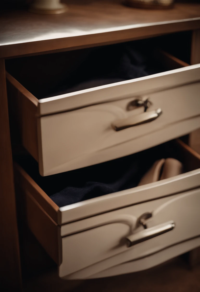 Drawer with nylon stockings