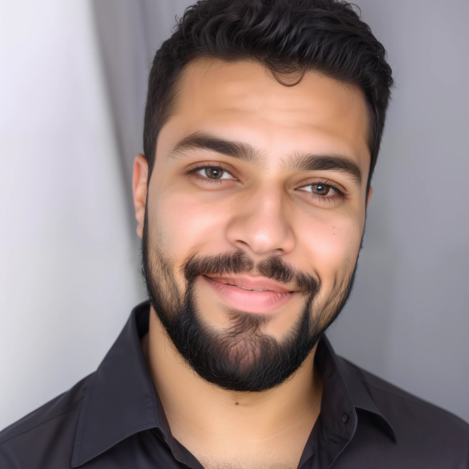 homem com barba e camisa preta sorrindo, david rios ferreira, com barba e camisa preta, foto de perfil profissional, caio santos, icaro carvalho, Riyahd Cassiem, Mohamed Chahin, foto de perfil headshot, taken in the early 2020s, José Moncada, daniel mirante