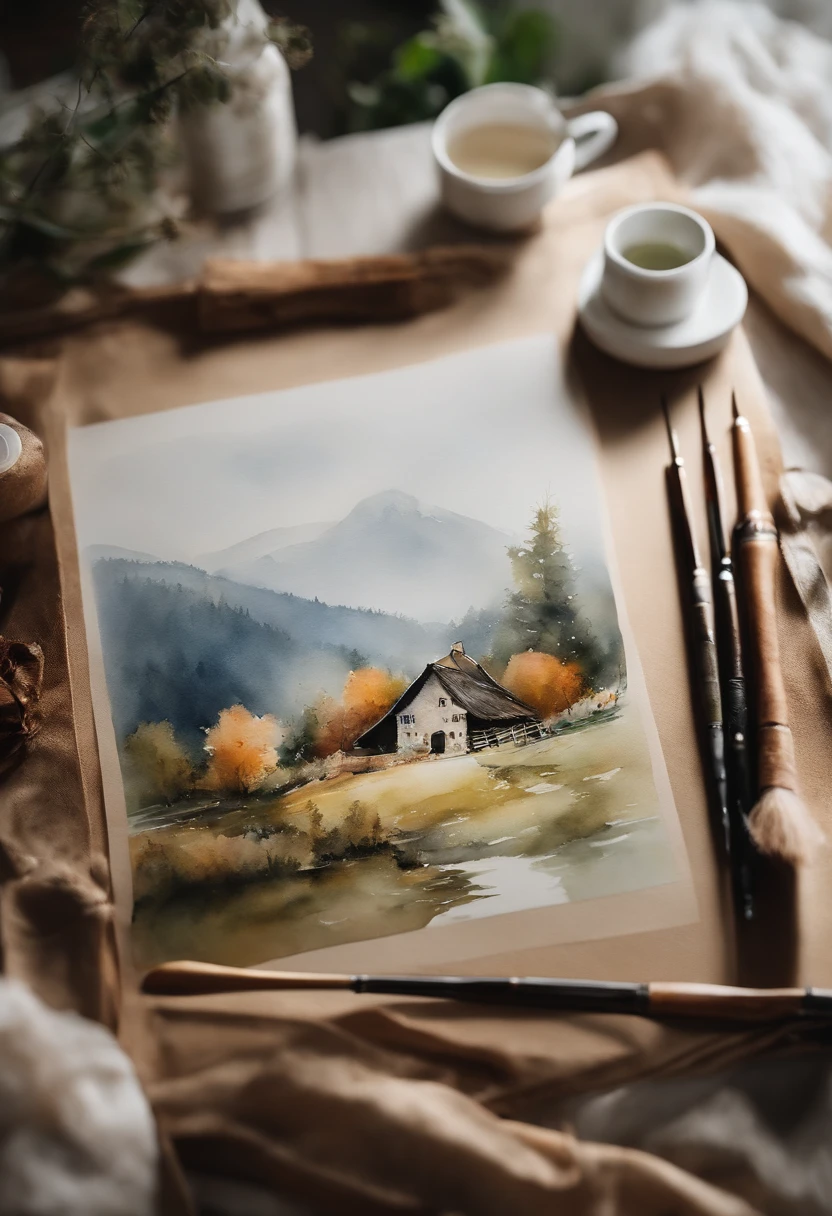 You are a professional watercolor painter。Draw the attached photo in watercolor