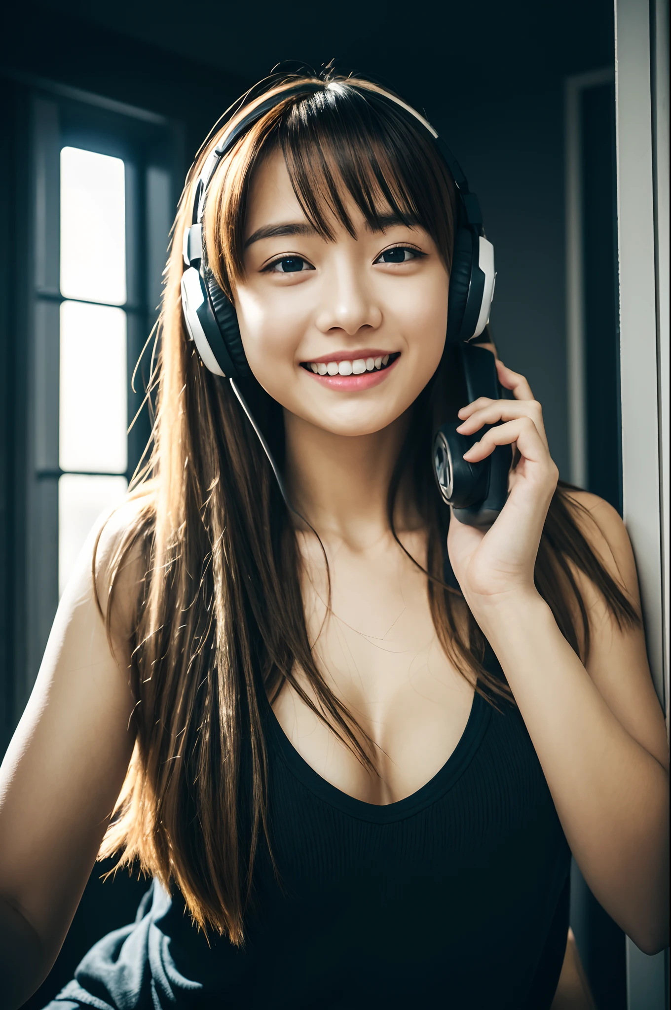 8k,RAW portrait of girl,80mm,ultra high res,best quality,japanese girl,idol,cute,playing a game on one's PC,gamer,sitting on gaming chair,wearing headset,holding game controler(darkened room:1.2),oversized t-shirts,sports shorts,(natural skin texture,detailed skin, hyperrealism,ultra sharpness),intricate details,high resolution, natural lighting,
darkness,disappointed,blonde hair,blue eyes,muscular male,2 girls,absurdly long hair,upside-down,sidelighting,angel,flipped hair,looking ahead,wide shot,female child,no nose,miko,drill hair,ahoge,helmet,
messy hair,armpit,cleavage,nsfw,grin,shy,colorfull,vivid,sunlight