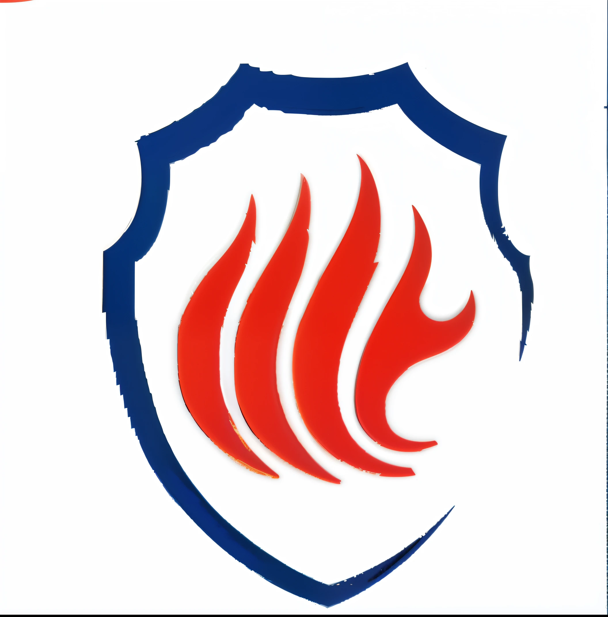 Close up of fire department logo on white background, logo without text, shield emblem, inspired by Ryūsei Kishida, single logo, trident, shield design, logo, logo, Best logo, emblem, Phoenix, author:Juan Gimenez, symbol, (Fire), a shield, inspired by Jan Karpíšek, jean girard