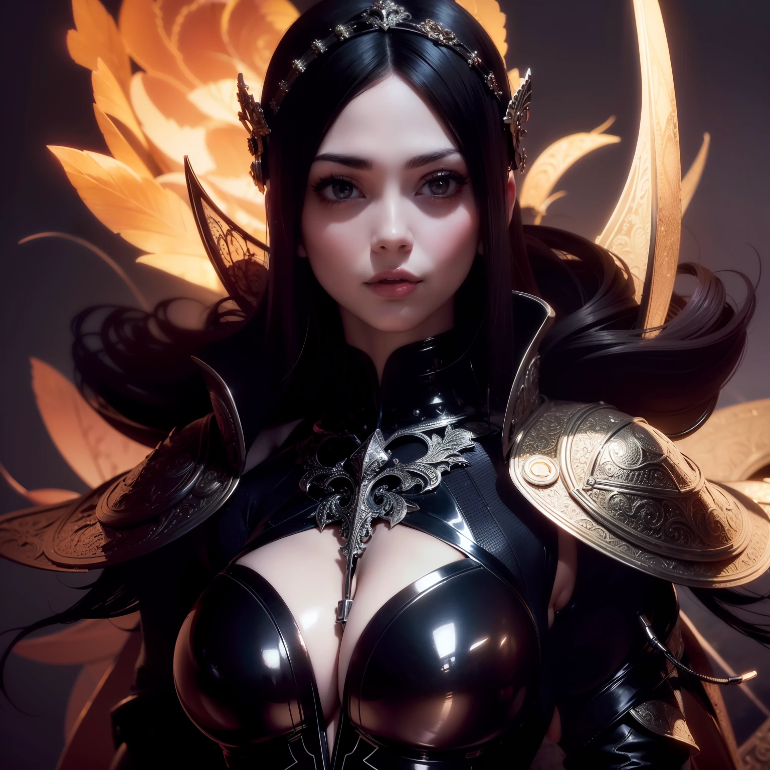 realistic and intricate perfect beauty face, cleavage cutout, big boobs to the waist (((slim beauty shape))), ((in realistic plugsuit outfit armor)), masterpiece, 4k, UHD