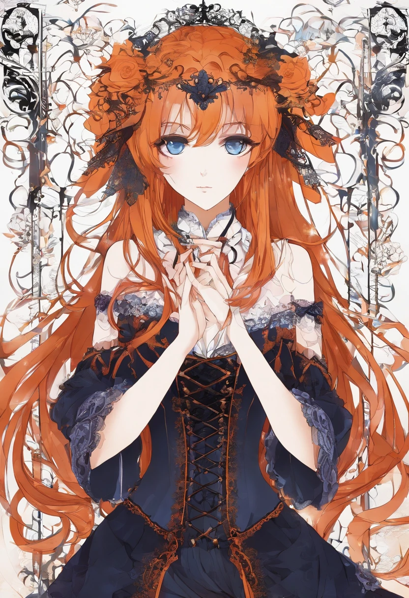 Kousaka honoka, blue eyes, orange hair