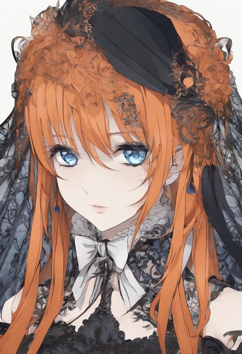 Kousaka honoka, blue eyes, orange hair