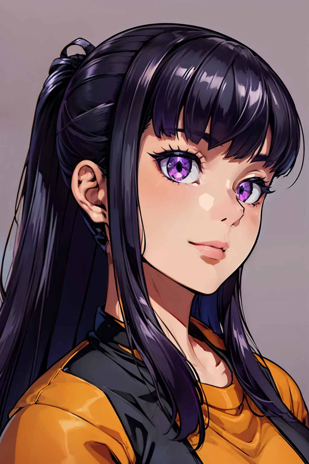 add_detail:1 Face (ultrahigh resolution) Face (details ultrahigh), Body (ultrahigh resolution) Body (details ultrahigh), wear (ultrahigh resolution) wear (details ultrahigh), Background (ultrahigh resolution) Background (details ultrahigh). makioze, violet eyes, ffcl, casual clothes, sonriendo. see full body,