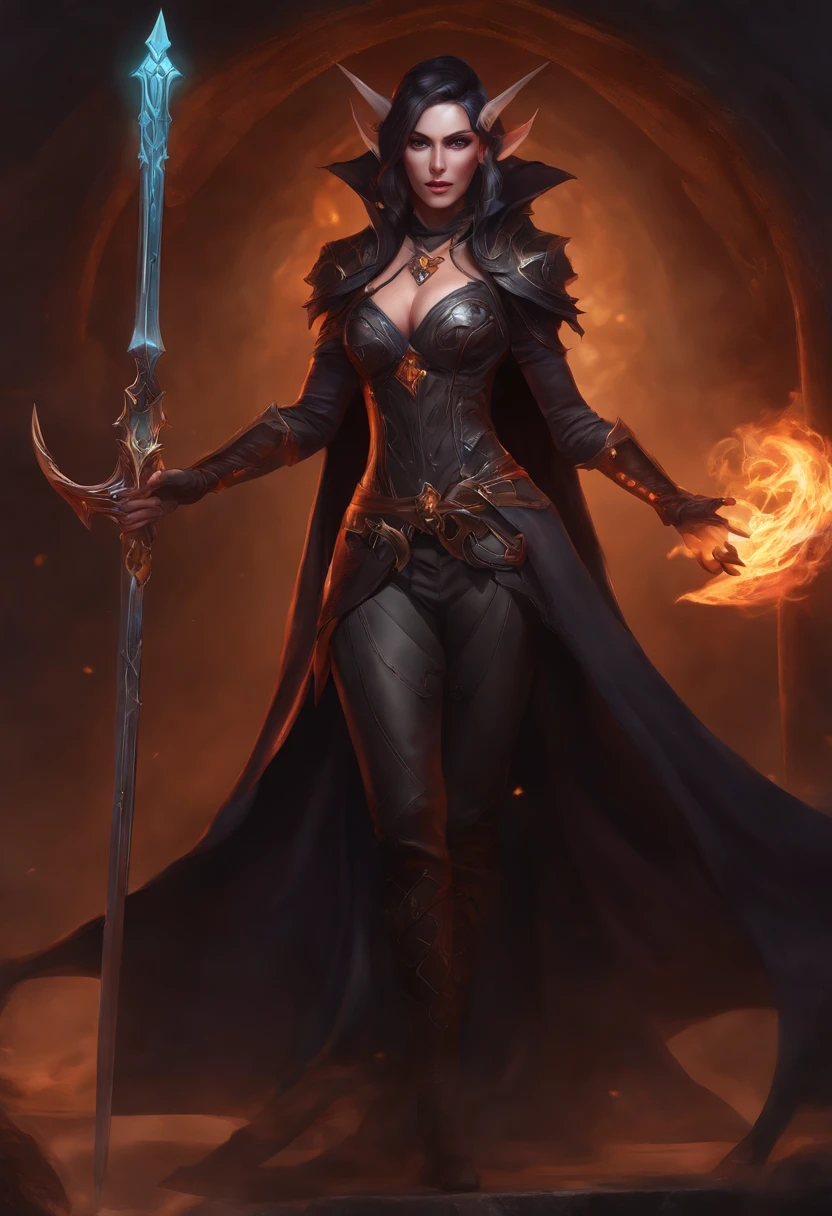 Fight fire with Gasoline, dark fantasy character art