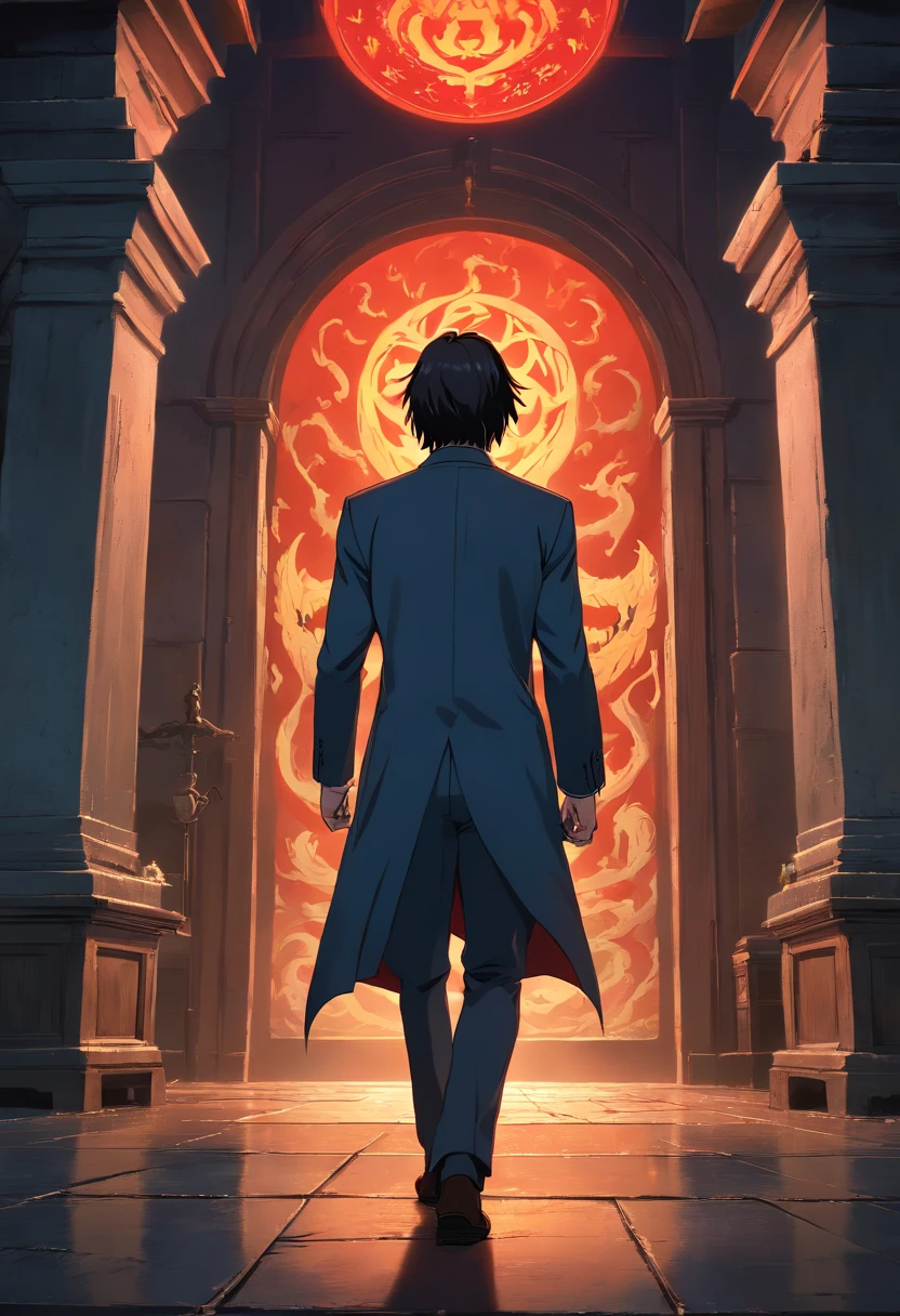 john wick of the Malevolent Shrine (Domain Expansion), (best quality, 4k, 8k, highres, masterpiece:1.2), ultra-detailed, (realistic, photorealistic, photo-realistic:1.37), eerie atmosphere, dark tones, hauntingly beautiful, intricate details, ancient architecture, ominous presence, powerful aura, intense expression, supernatural energy, mystical lighting, vibrant colors, supernatural powers, cursed technique, malevolent spirits, monstrous creatures, sharp contrasts, dynamic composition, intense action, dramatic shadows, foreboding atmosphere, eerie glow, surreal elements, unsettling ambiance.