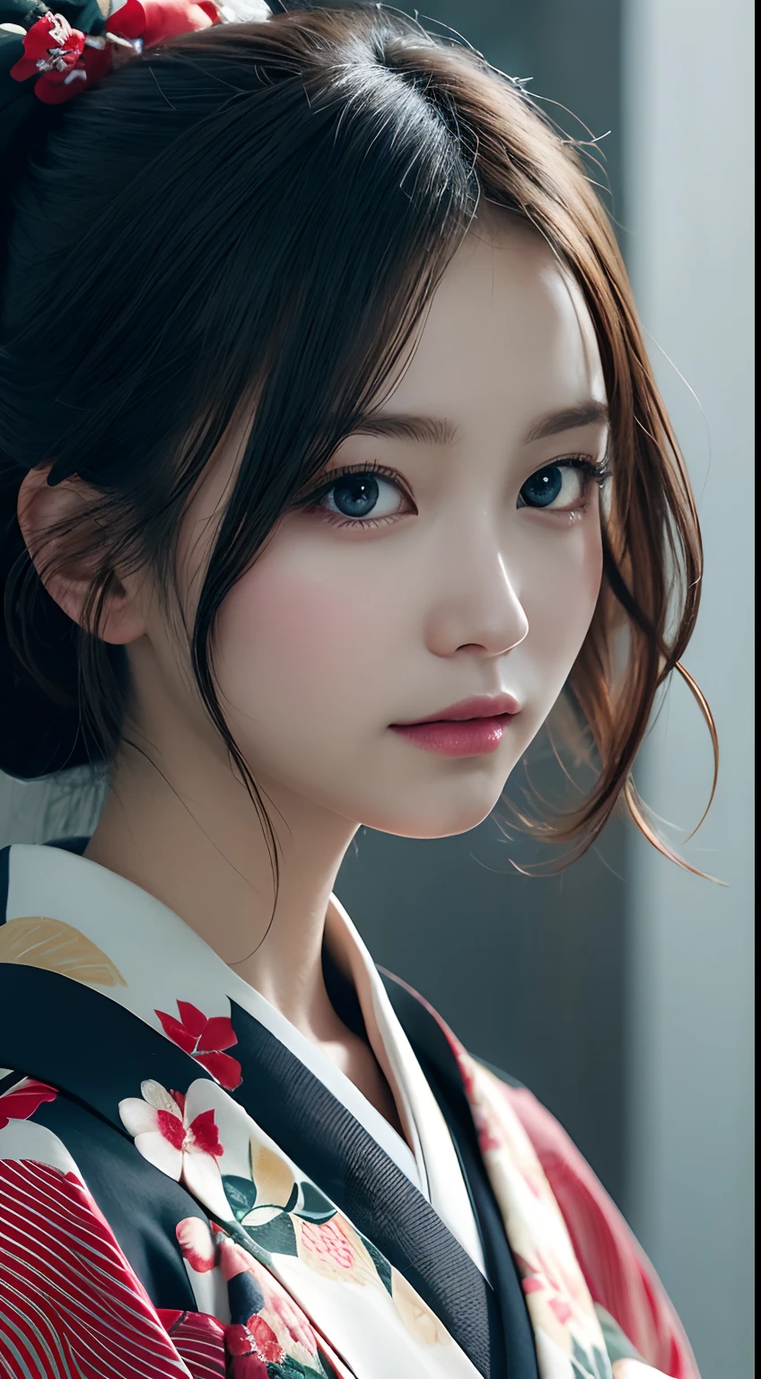 masutepiece, Best Quality, Illustration, Ultra-detailed, finely detail, hight resolution, 8K Wallpaper, Perfect dynamic composition, Beautiful detailed eyes, Kimono