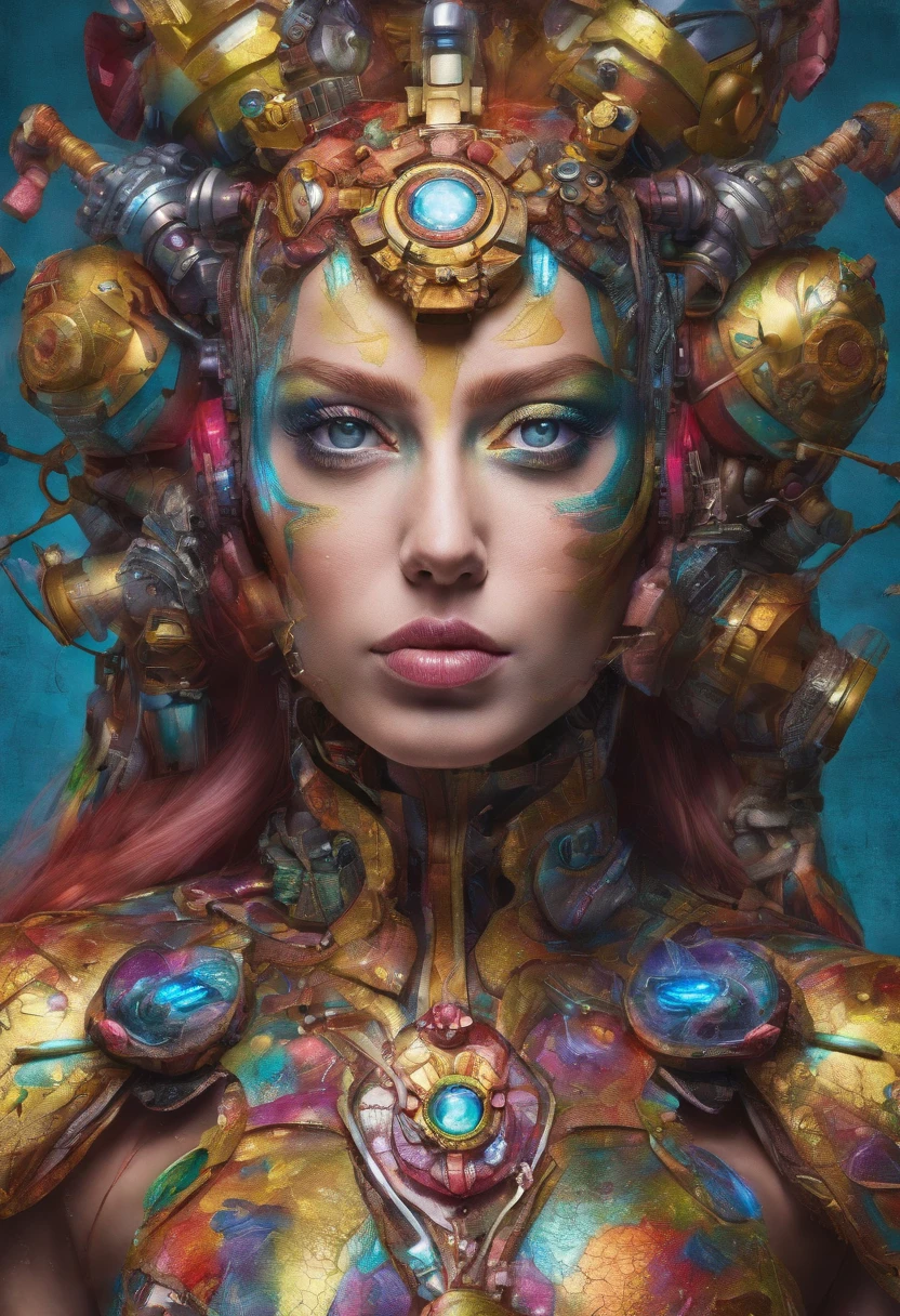 (ironman:0.8) Colorful surrealismSurrealism, Hitch (KC16-1000-SD1-5:0.3) style-bridal