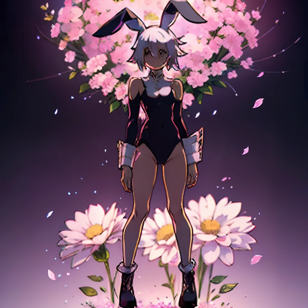 Who has a cosplay bunny costume and and around him Hear flowers and be looking at the camera ( That it appears full body that looks good your body that looks good images of crona that the images do not appear malformed and blurry