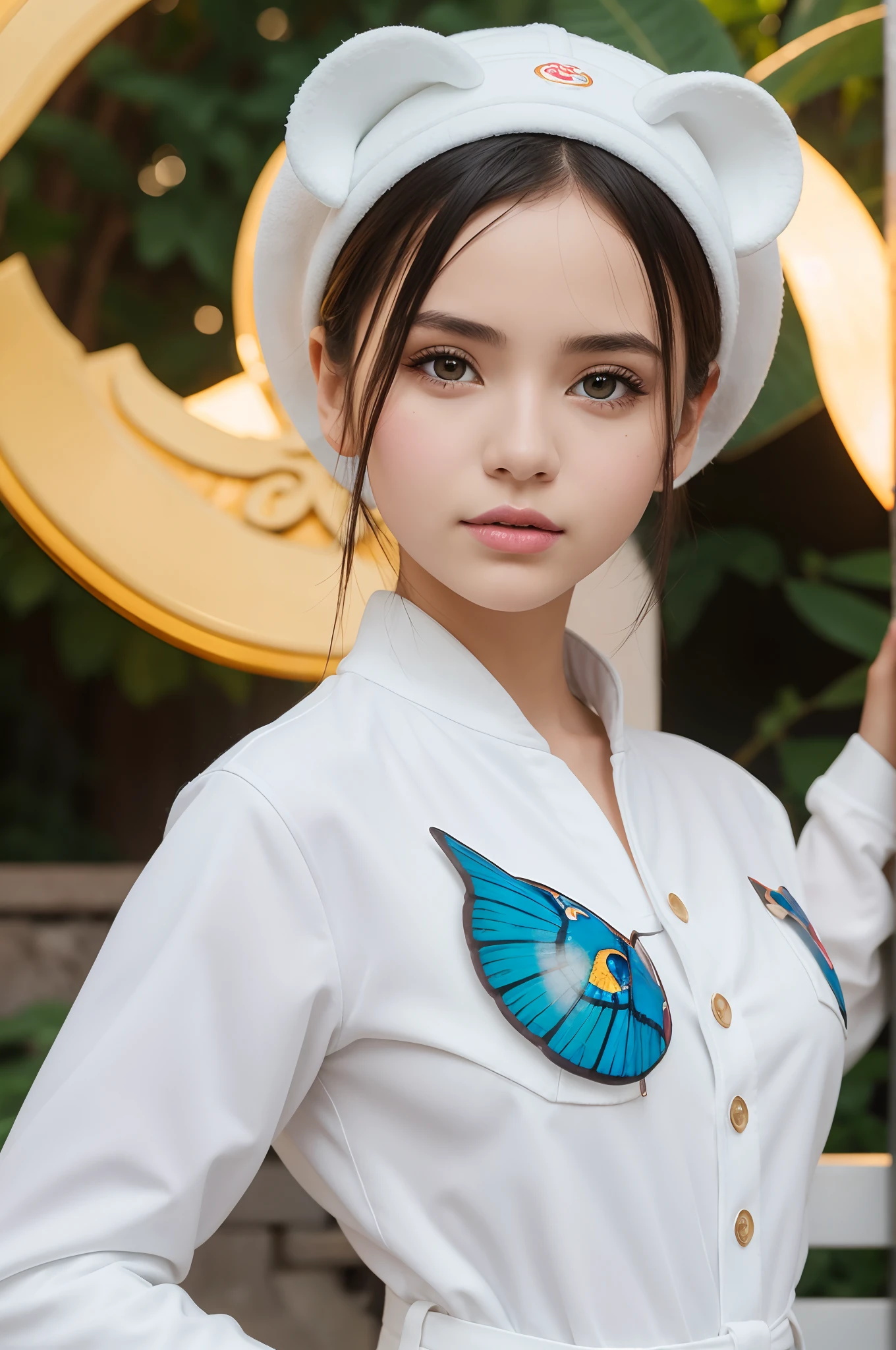 1 girl,white color,Sony Alpha 1,Sony FE 16-35mm f/2.8 GM,sharp focus,highly detailed,rich colors,vibrant colors,trend on Artstation,4k,xxmix girl,alebrijes art style,