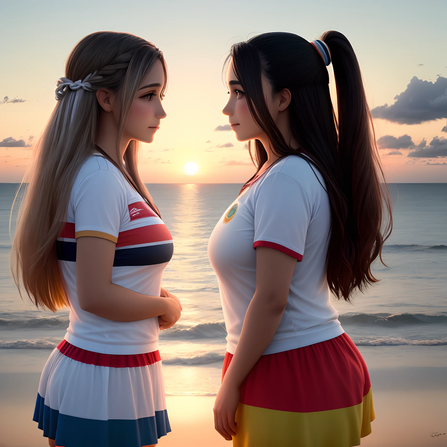 Hermoso horizonte tricolor