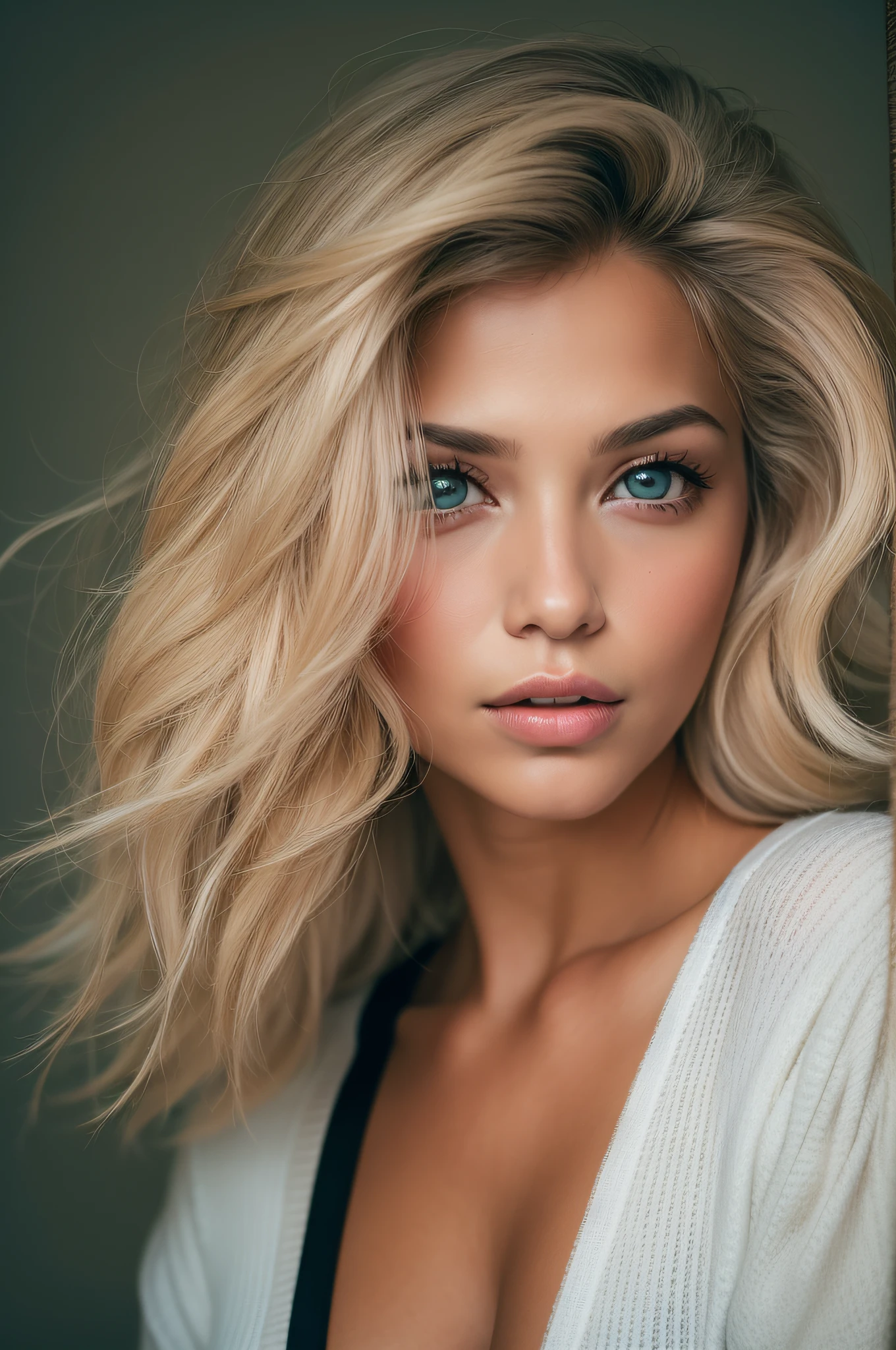 Blonde woman in black bra top posing for a photo in a studio, mulher loira bonita, mulher loira, Blonde and attractive features, loira mulher jovem bonita, menina loira bonita, uma loira linda, Menina sexy com cabelo loiro longo, mulher loira nova, longos cabelos loiros e olhos grandes, modelo feminino bonito, cabelos loiros e olhos grandes, sorrindo, sentada na cama, calcinha preta pequena